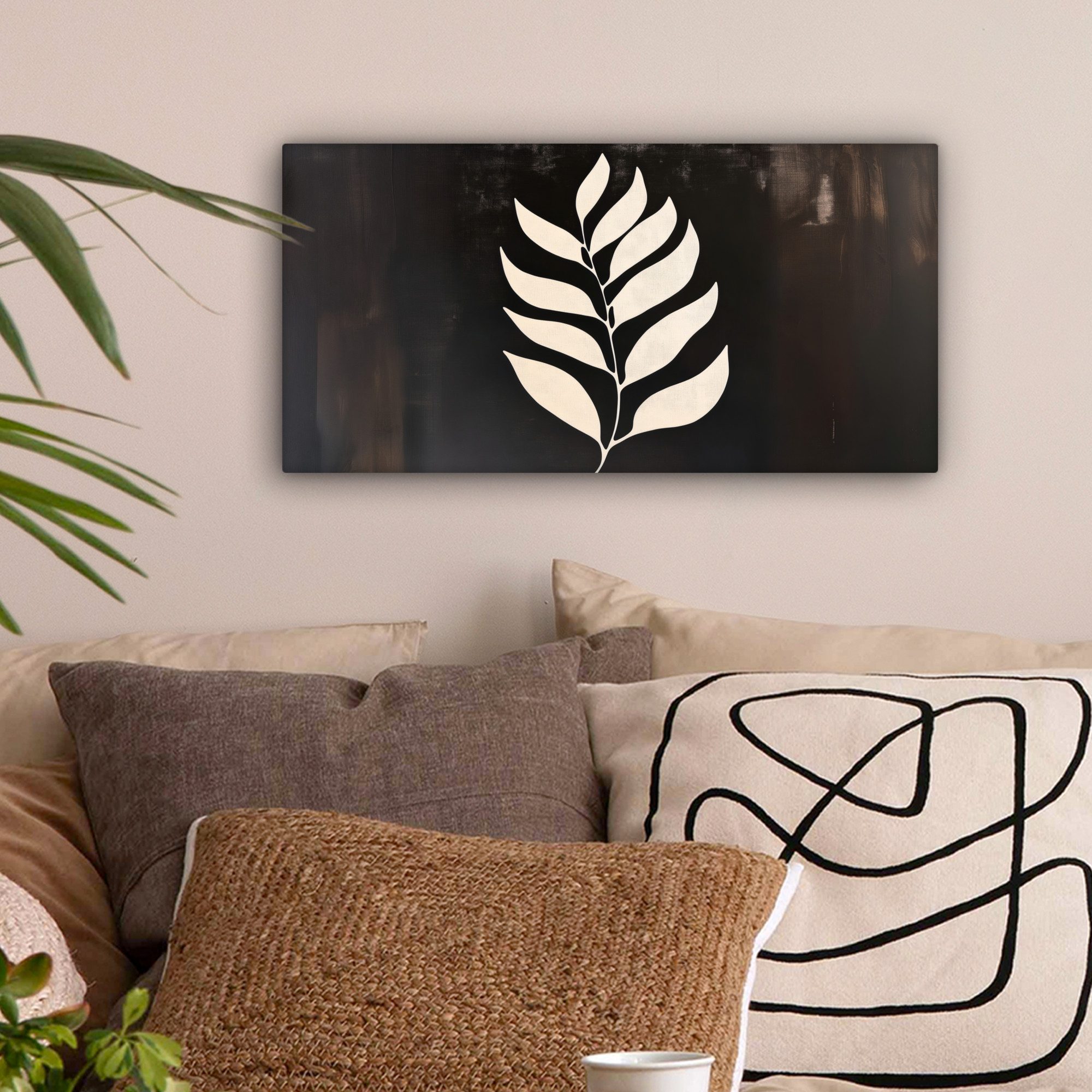 OneMillionCanvasses® Leinwandbild Panorama Klinge - Weiß günstig online kaufen