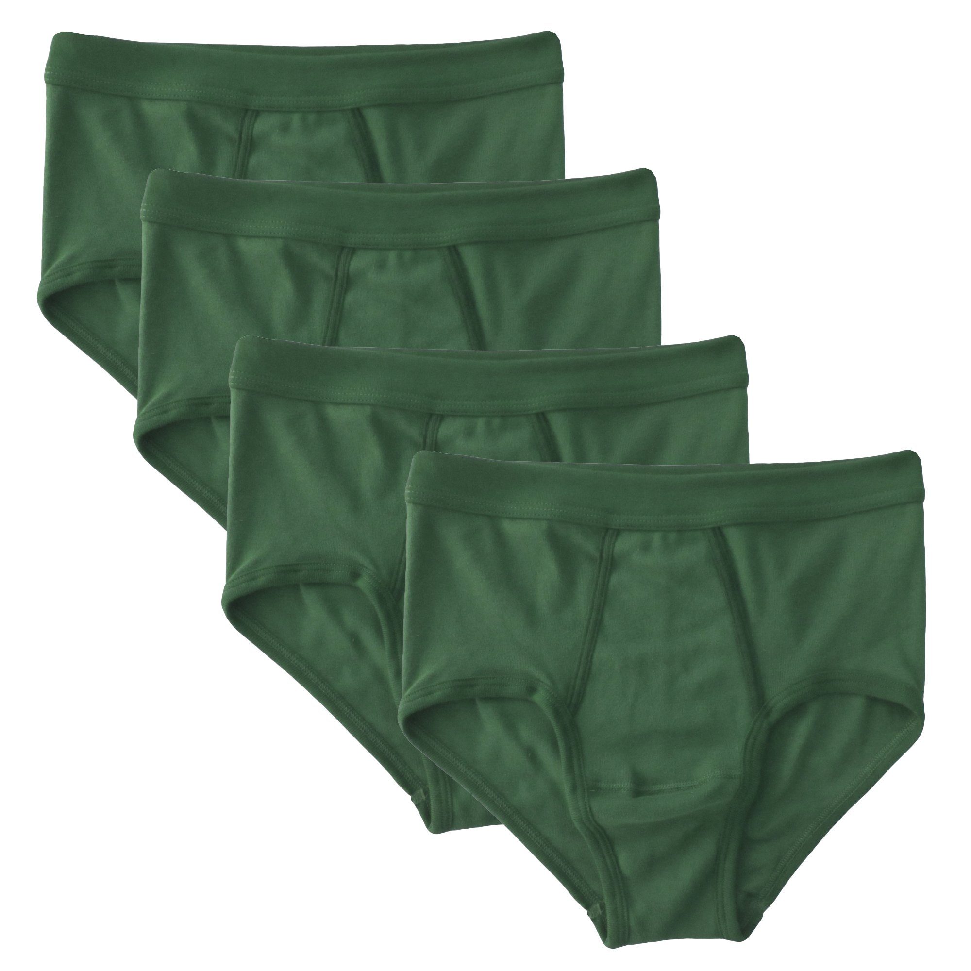 HERMKO Slip Briefs (Pack, 4er) 100 % Bio-Baumwolle mit Eingriff Weichbund hergestellt in EU basic