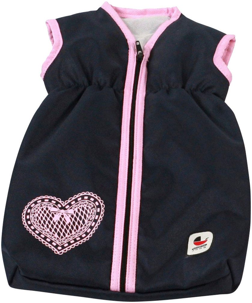CHIC2000 Puppen Schlafsack Melange Grau-Navy günstig online kaufen