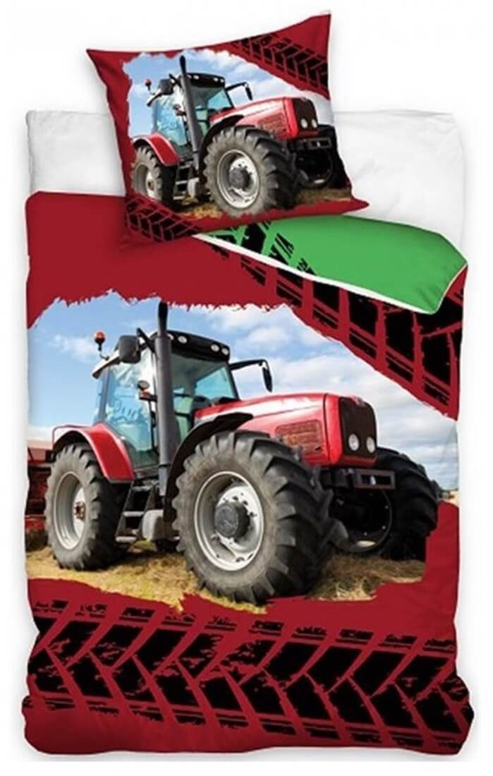 Kinderbettwäsche »Roter Traktor - Bettwäsche-Set mit Wendemotiv, 135x200 &  80x80«, TOP!, 100% Baumwolle online kaufen | OTTO