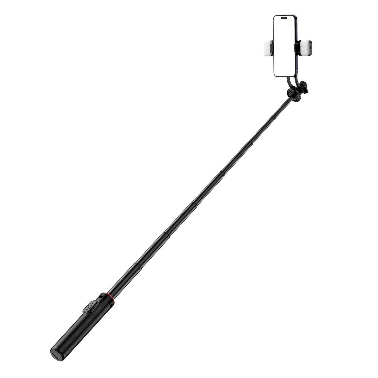 Selfie-Stick Selfie Stick mit Dual-Licht und Telefonhalter - Teleskopstativ 1,3 m