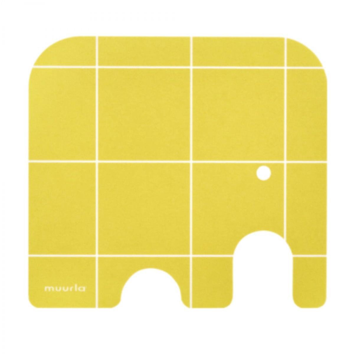 Muurla Getränkeuntersetzer Glasuntersetzer Elephant Yellow (11x10cm)