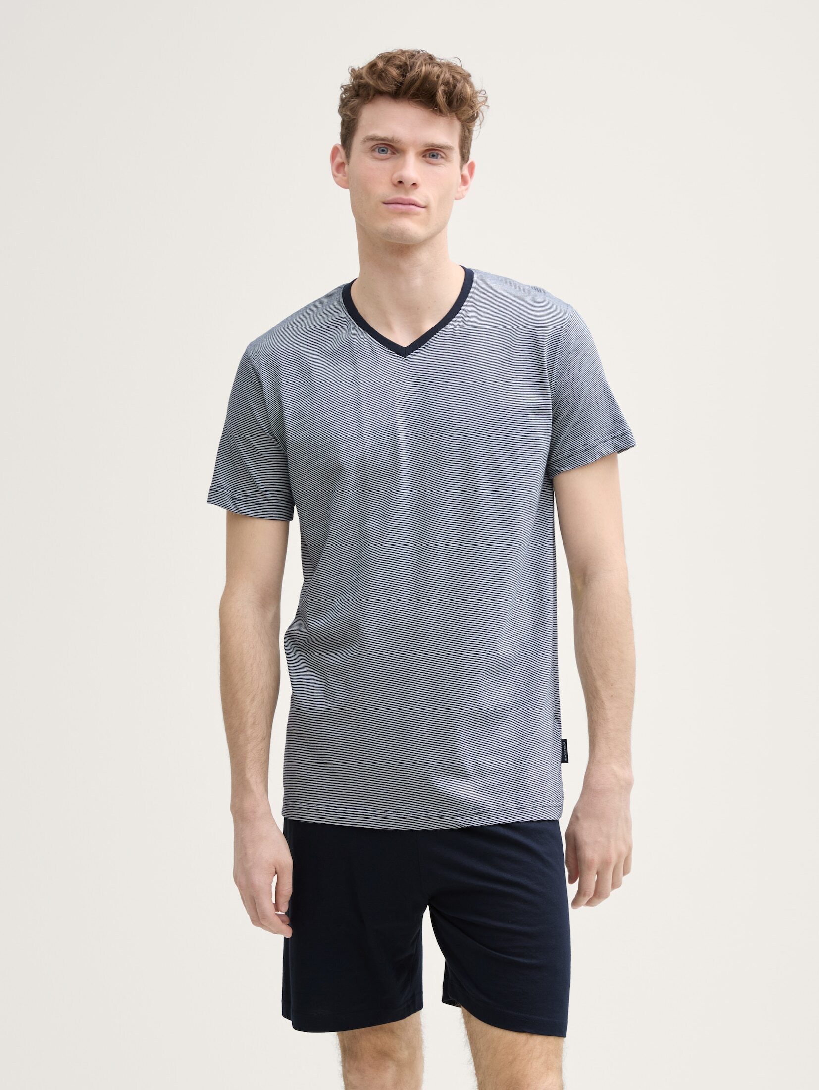 TOM TAILOR Pyjama Unterwäsche (2 tlg) Pyjama-Set aus Baumwolle günstig online kaufen