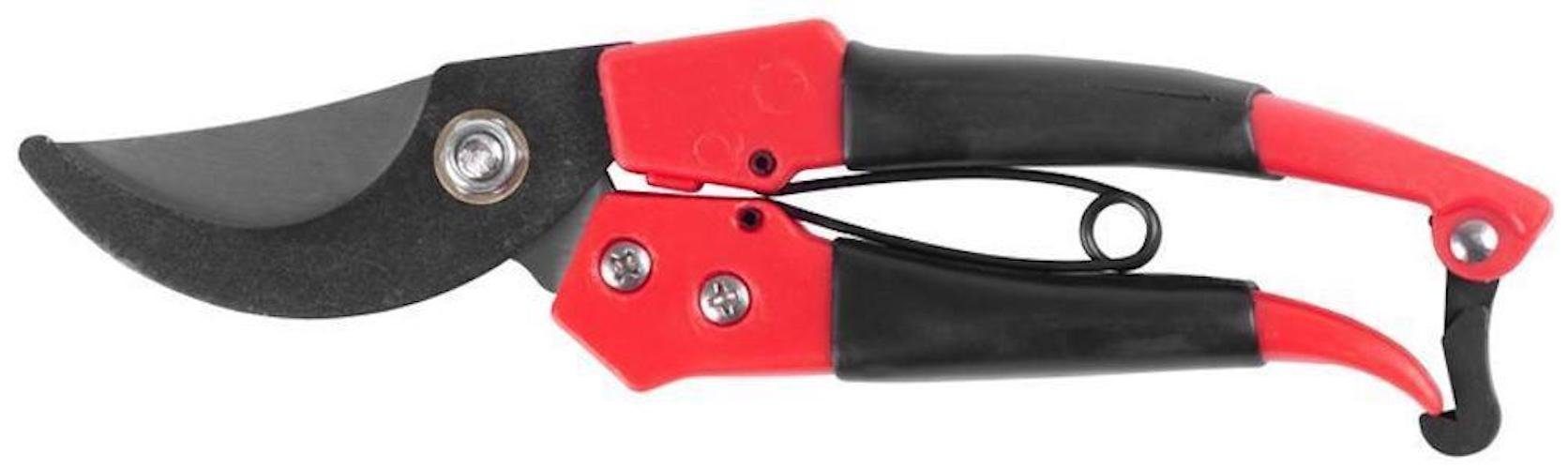PROREGAL® Astschere Gartenschere, 200mm, Rotschwarz