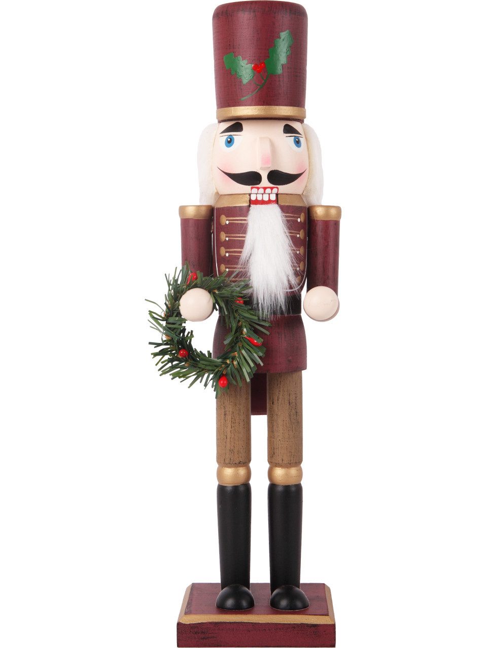 Trend Line Weihnachtsfigur Dekofigur Nussknacker Holz 38 x 9 cm bunt günstig online kaufen