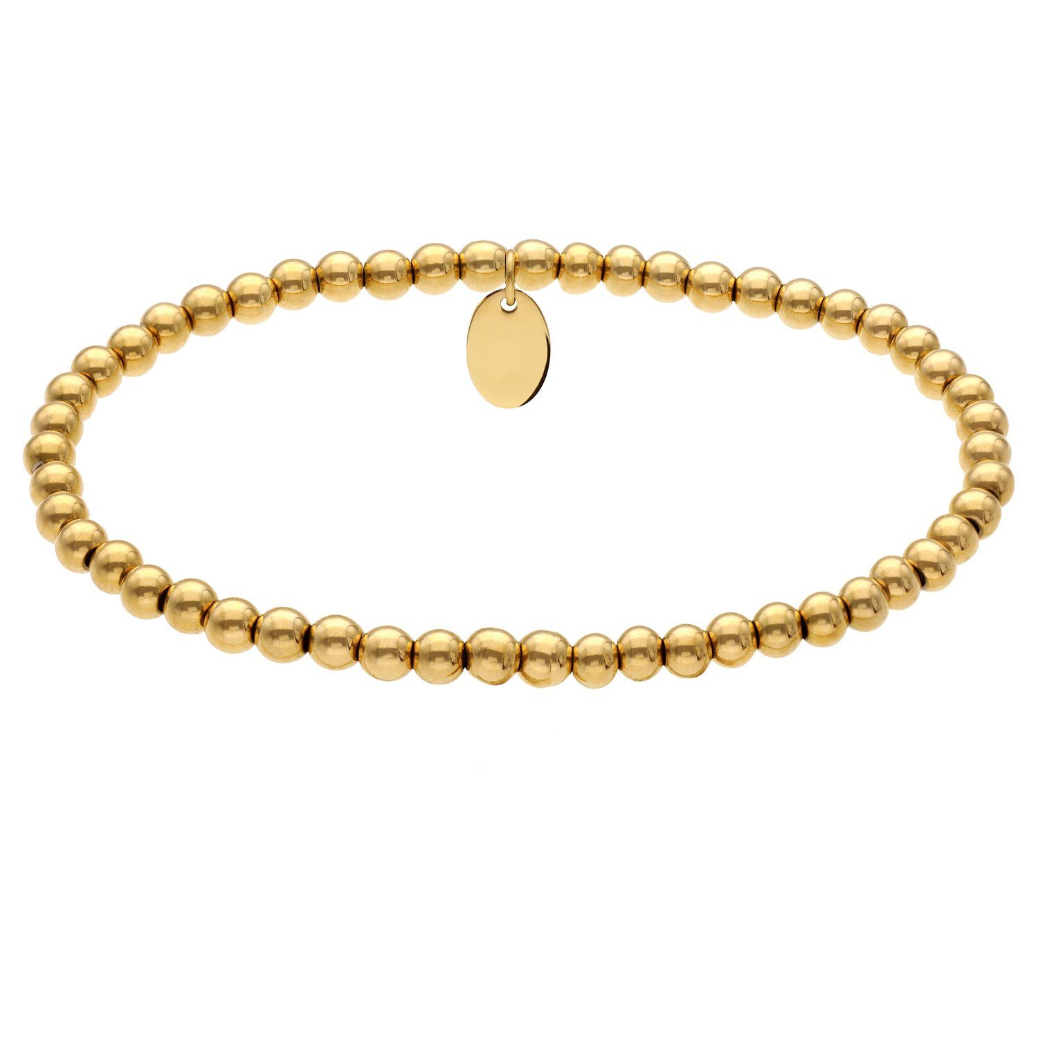 LUCARDI Perlenarmband Armband - Stahl - Gold - Damen