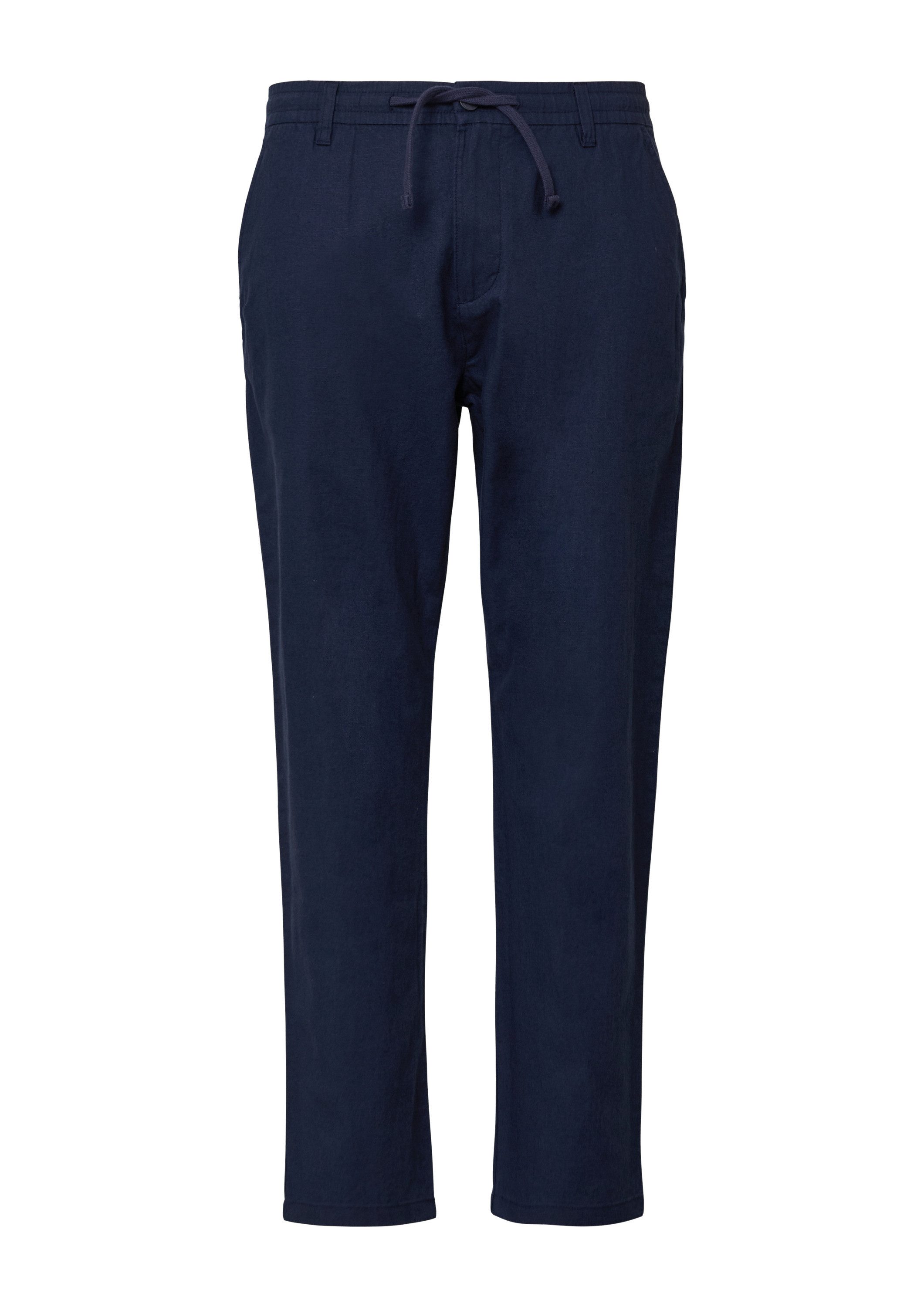 s.Oliver Chinos Hose DETROIT Detroit: Relaxed-Fit-Chino aus Leinenmix mit Elastikbund