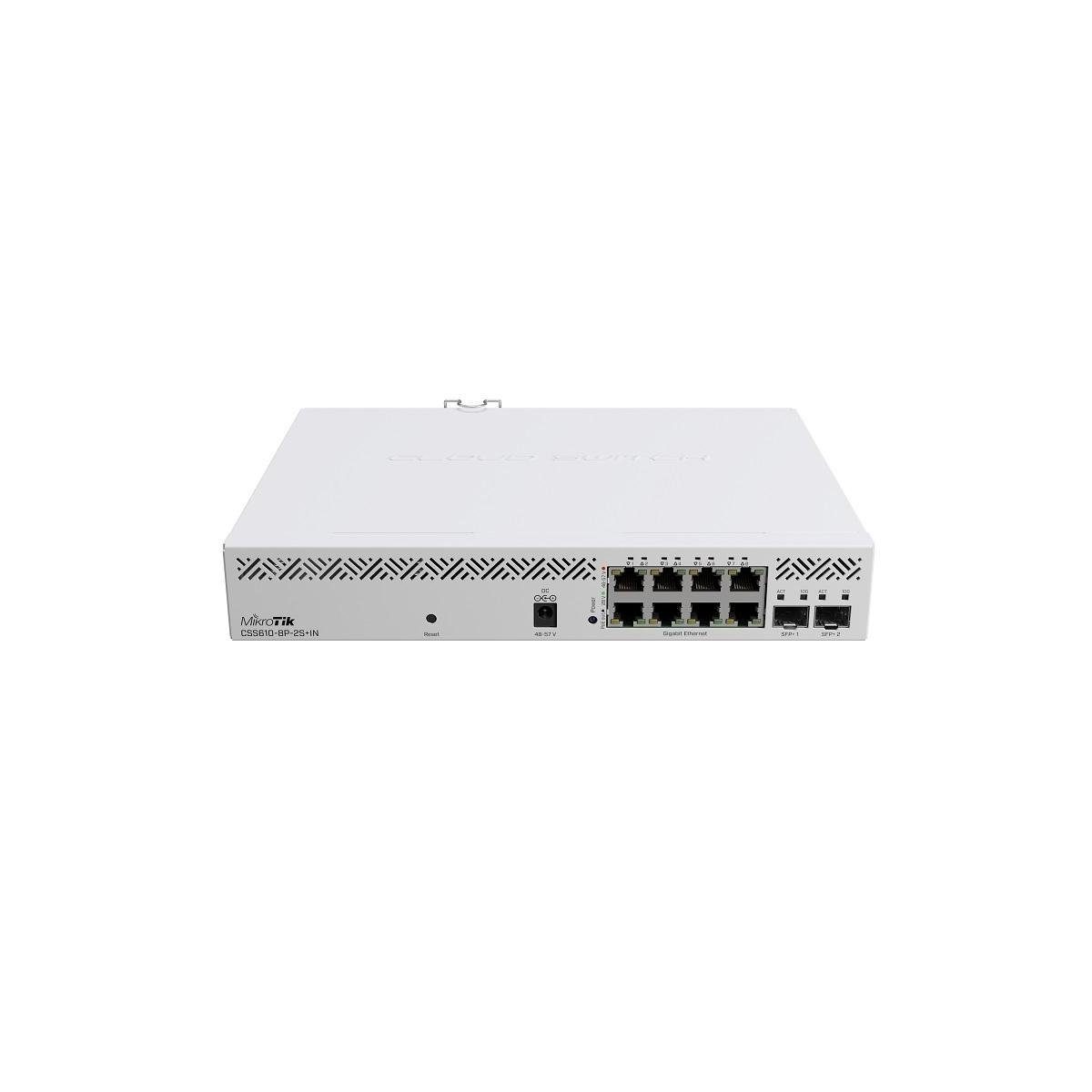 PoE-Kraftpaket Kompaktes, - MikroTik Netzwerk-Switch CSS610-8P-2S+IN erschwingliches