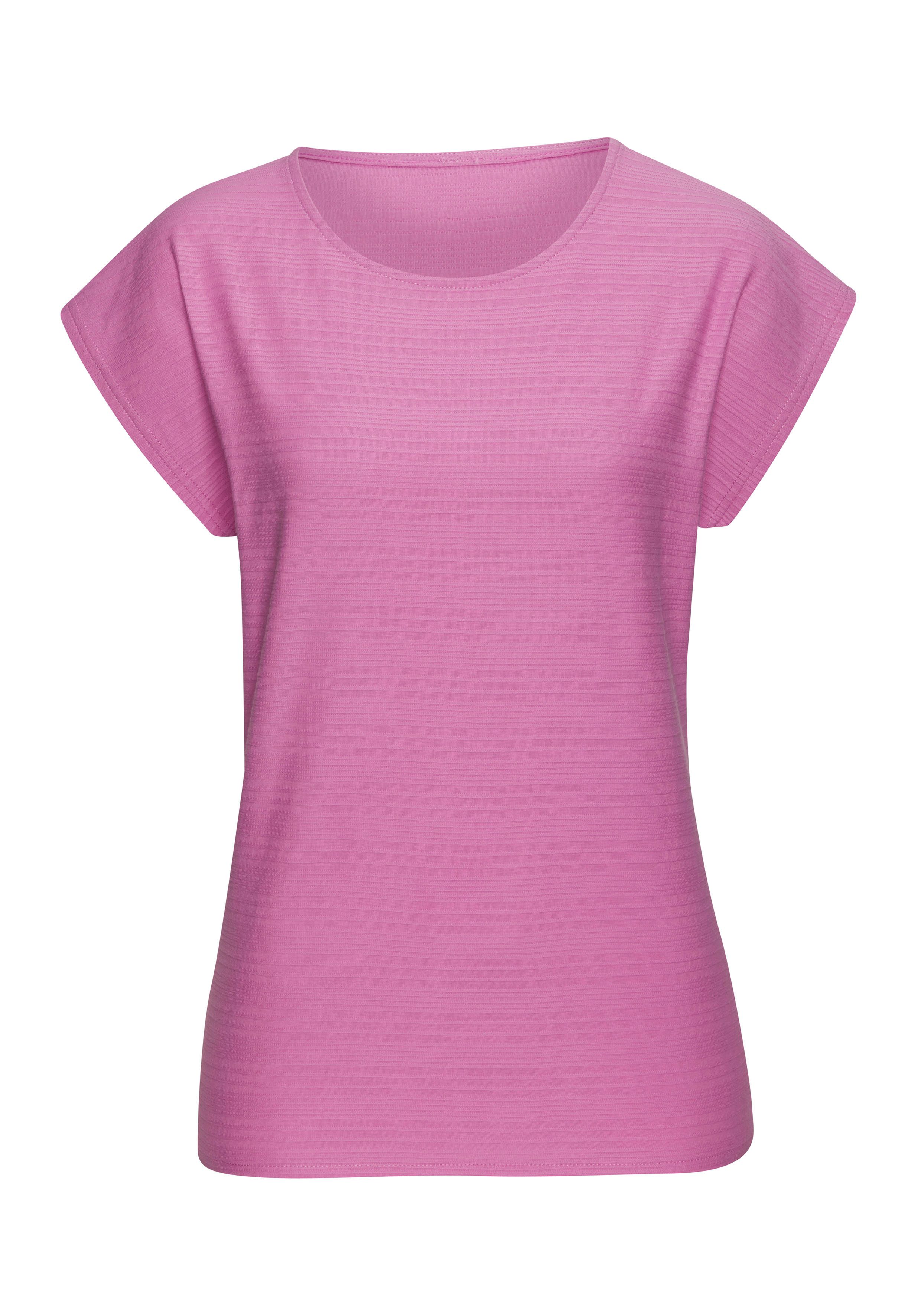 T-Shirt mit modischer Streifenstruktur