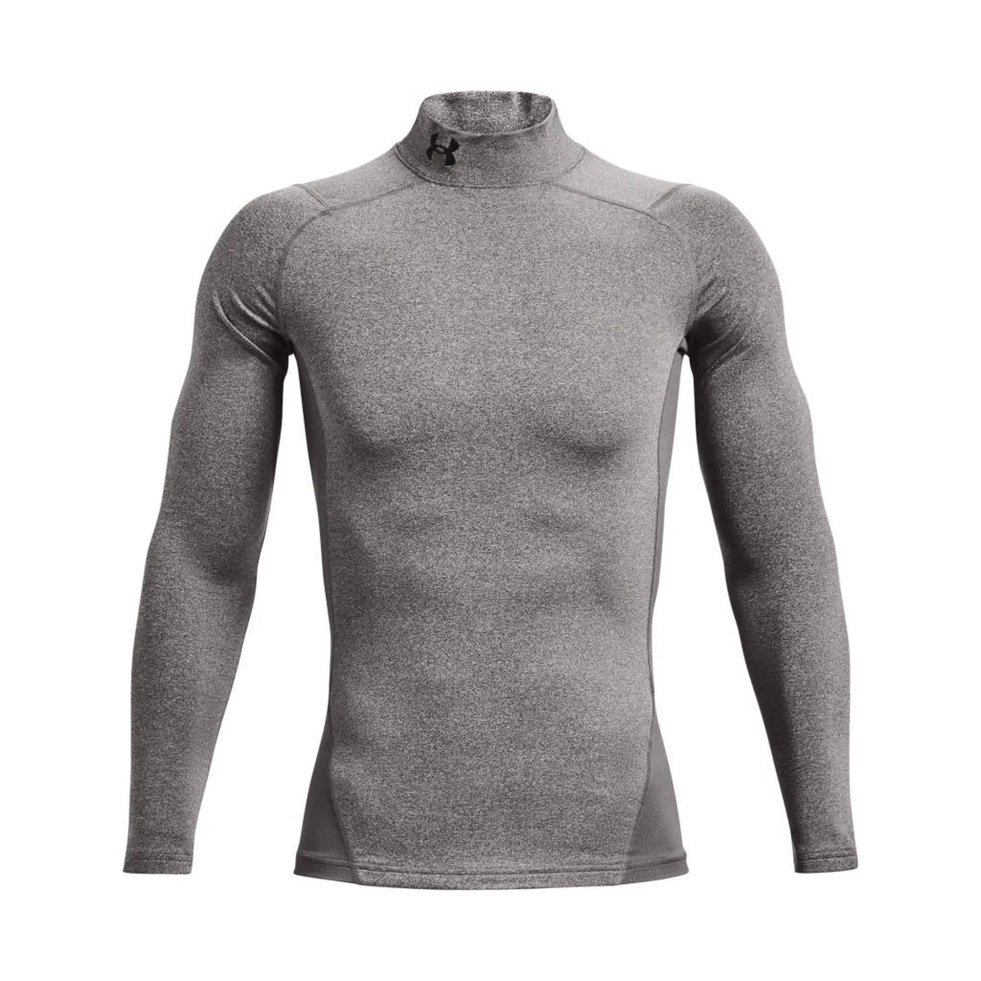 Under Armour® Funktionsshirt Men's ColdGear® Armour Compression Mock LS Grau | Funktionsshirts