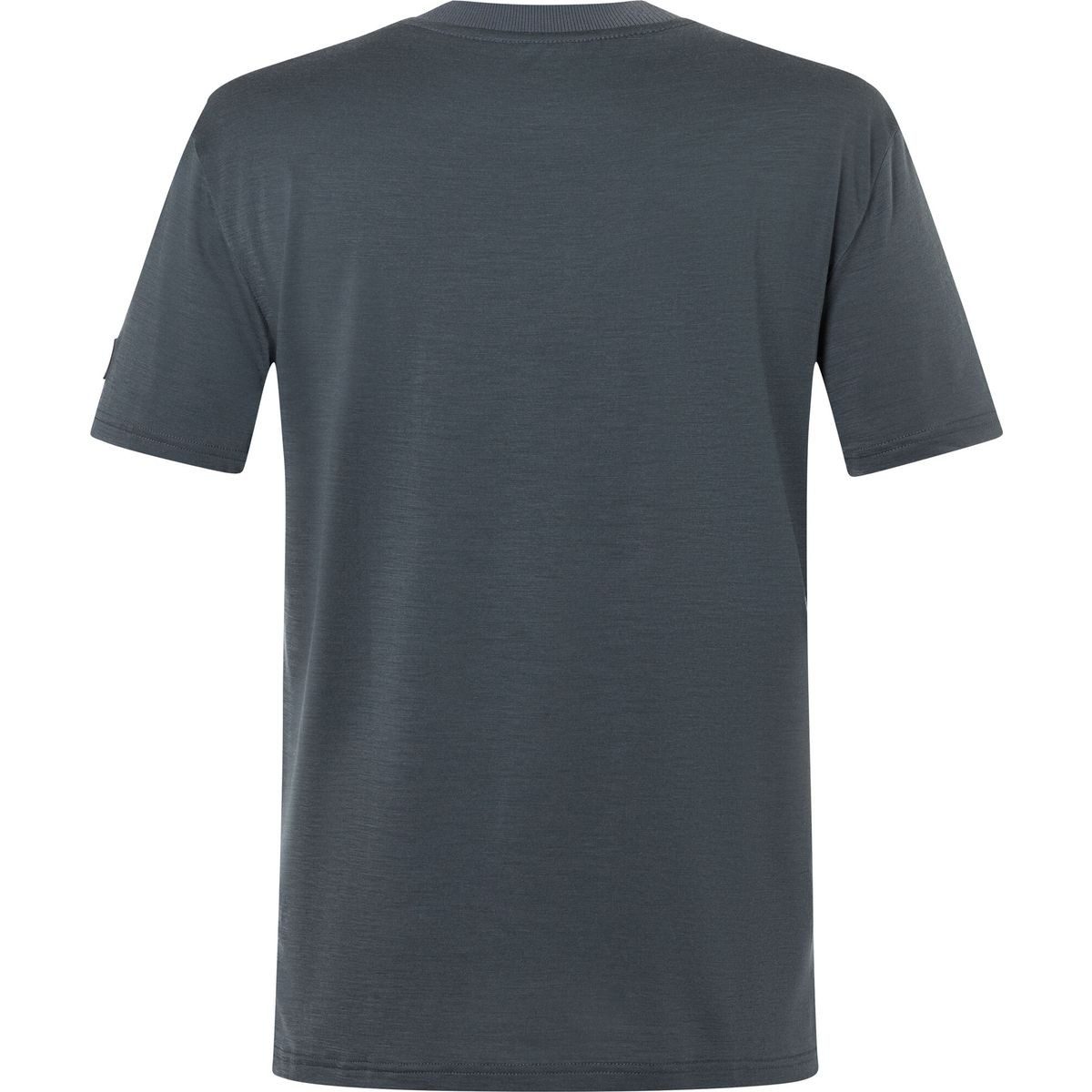 SUPER.NATURAL Kurzarmshirt M Casual RIB BIO J Tee Elegantes Herren-T-Shirt aus atmungsaktiver Merinowolle mit
