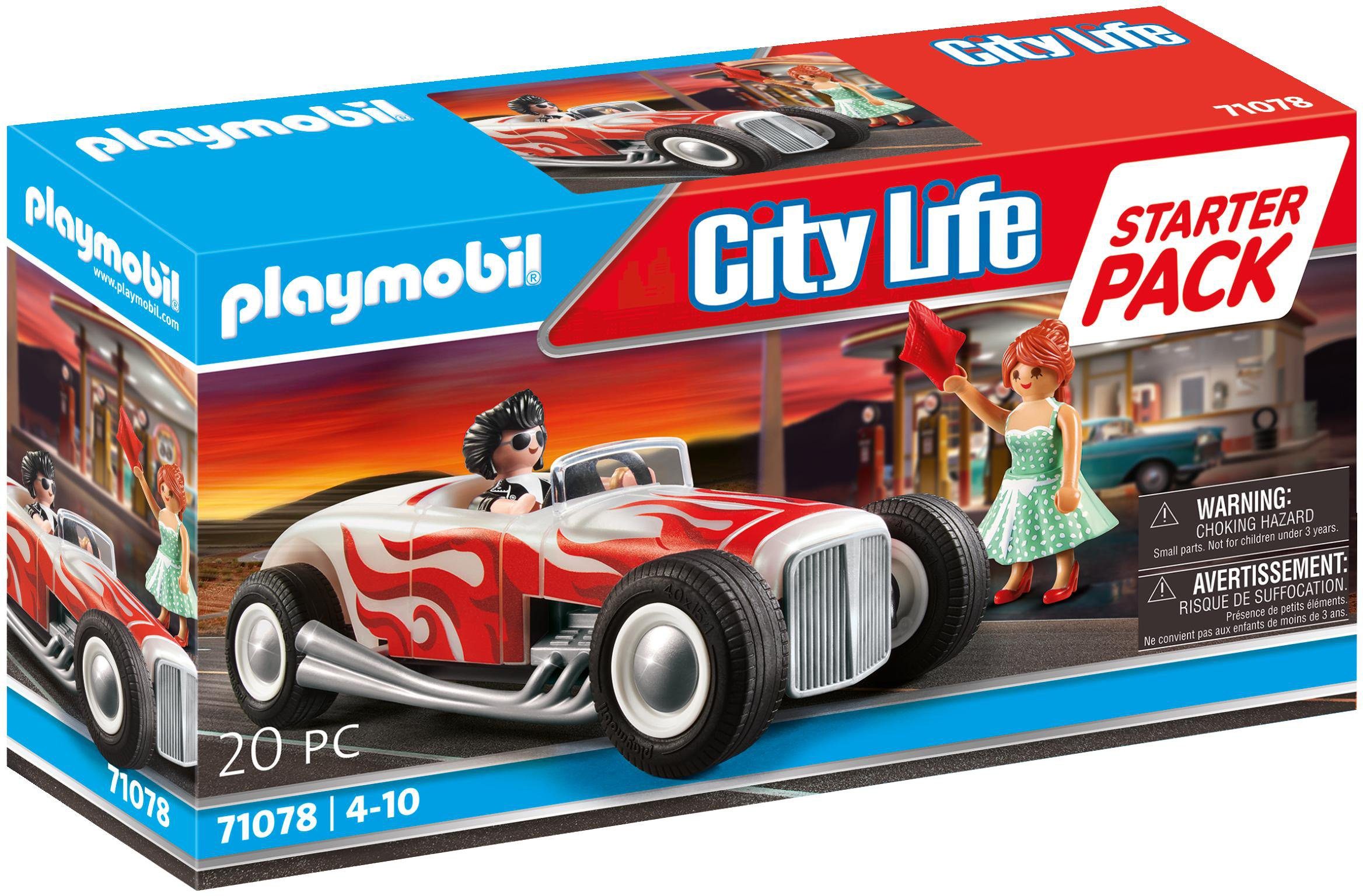 Playmobil® Konstruktions-Spielset Starter Pack Hot Rod (71078), City Life, Made in Germany