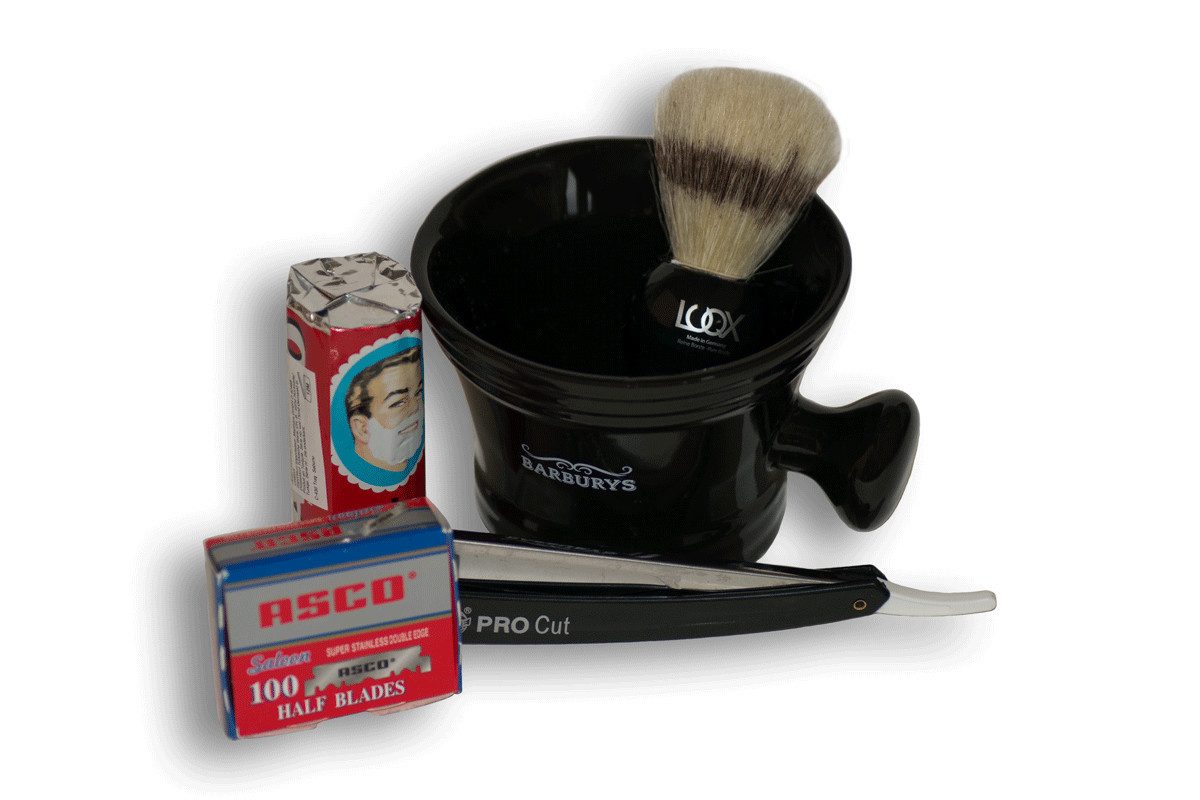 Femmas Premium Rasier-Set Femmas Rasurset Groß für die klassische Nassrasur