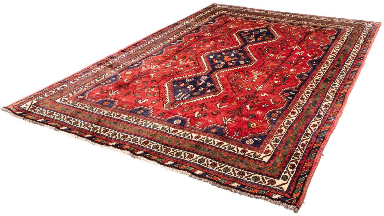 Wollteppich Shiraz Medaillon Rosso 290 x 208 cm, morgenland, rechteckig, Höhe: 10 mm, Unikat mit Zertifikat