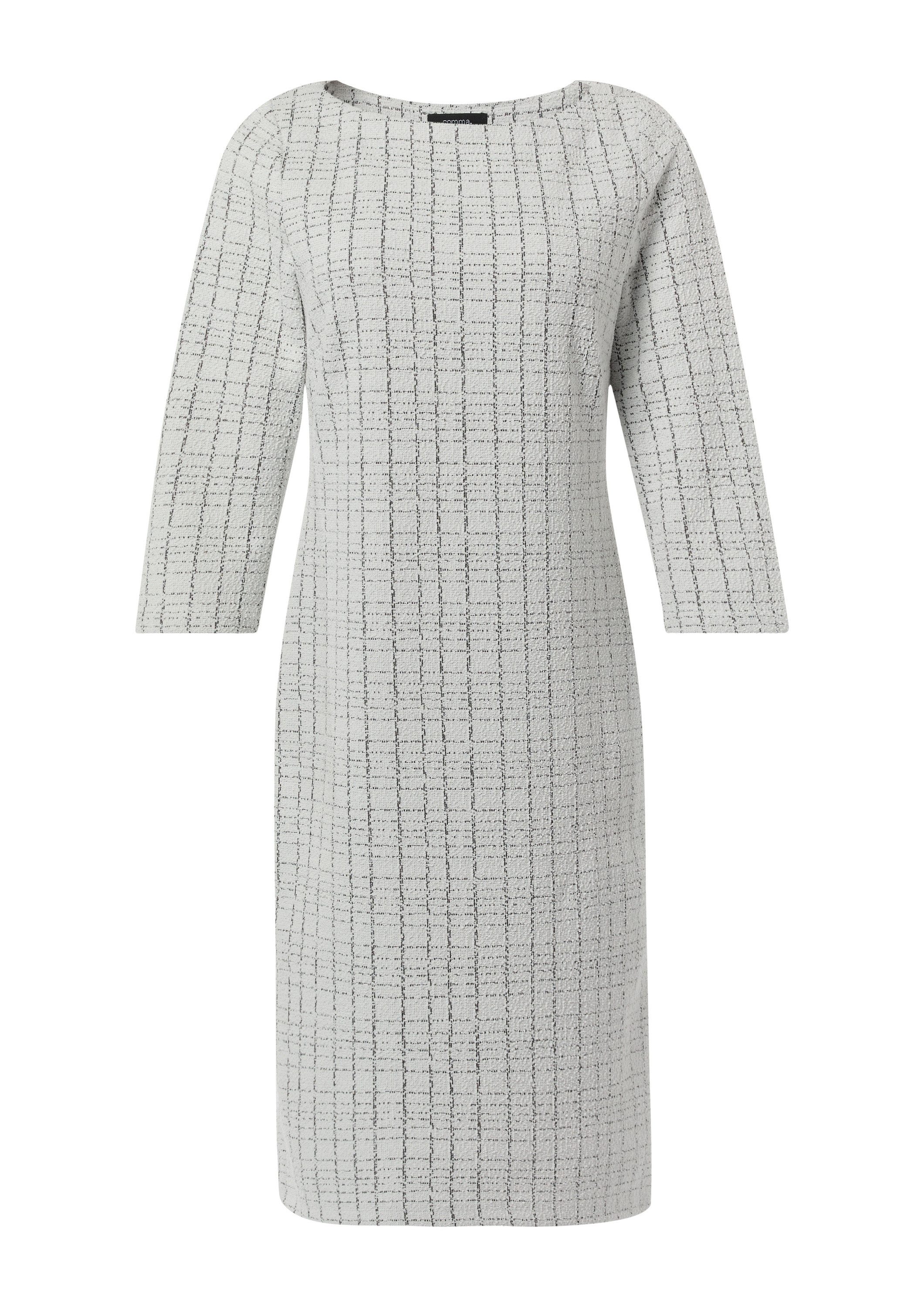 comma Minikleid Kleid Tweedkleid mit 3/4-Arm