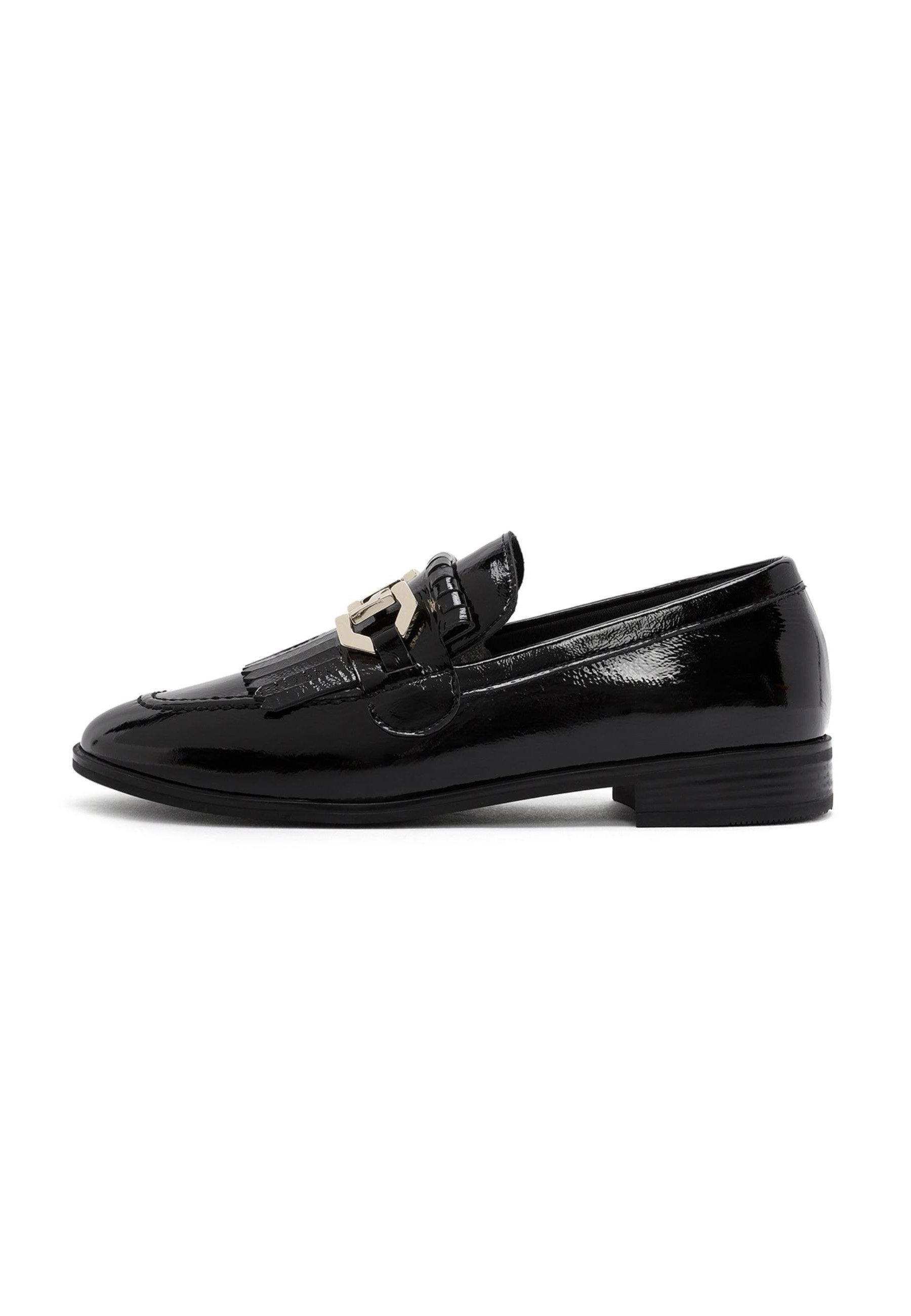 Derimod Loafer mit Kettendetail aus Lackleder Loafer