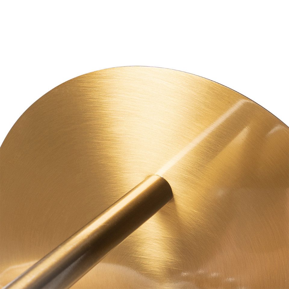 Qazqa Wandleuchte Flore, ohne Leuchtmittel, Warmweiß, QAZQA Wand­leuchte, e14, Gold, Stahl, Design