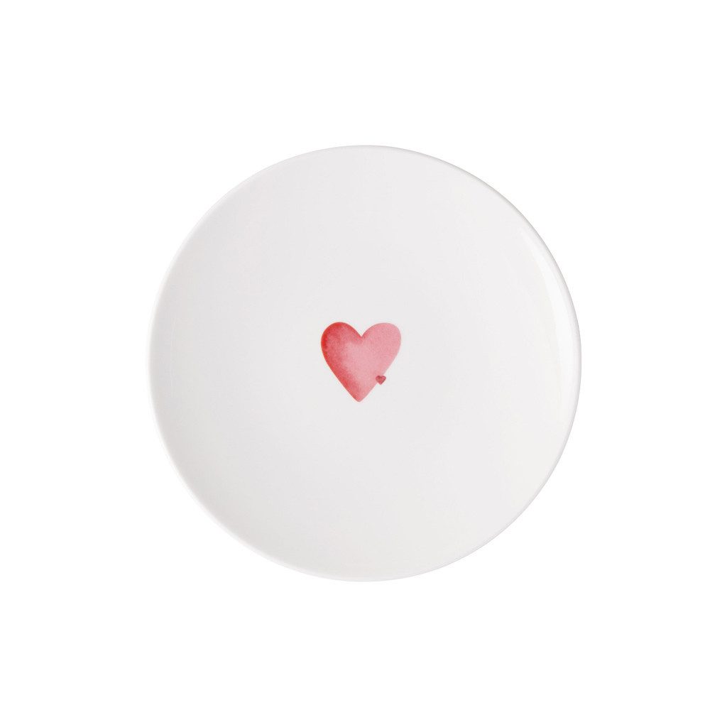 like. by Villeroy & Boch Frühstücksteller With Love Frühstücksteller Sending Love 21 cm ø, (1 St), Premium Porcelain, 1 Stck, mikrowellensicher,spülmaschinenfest, Made i