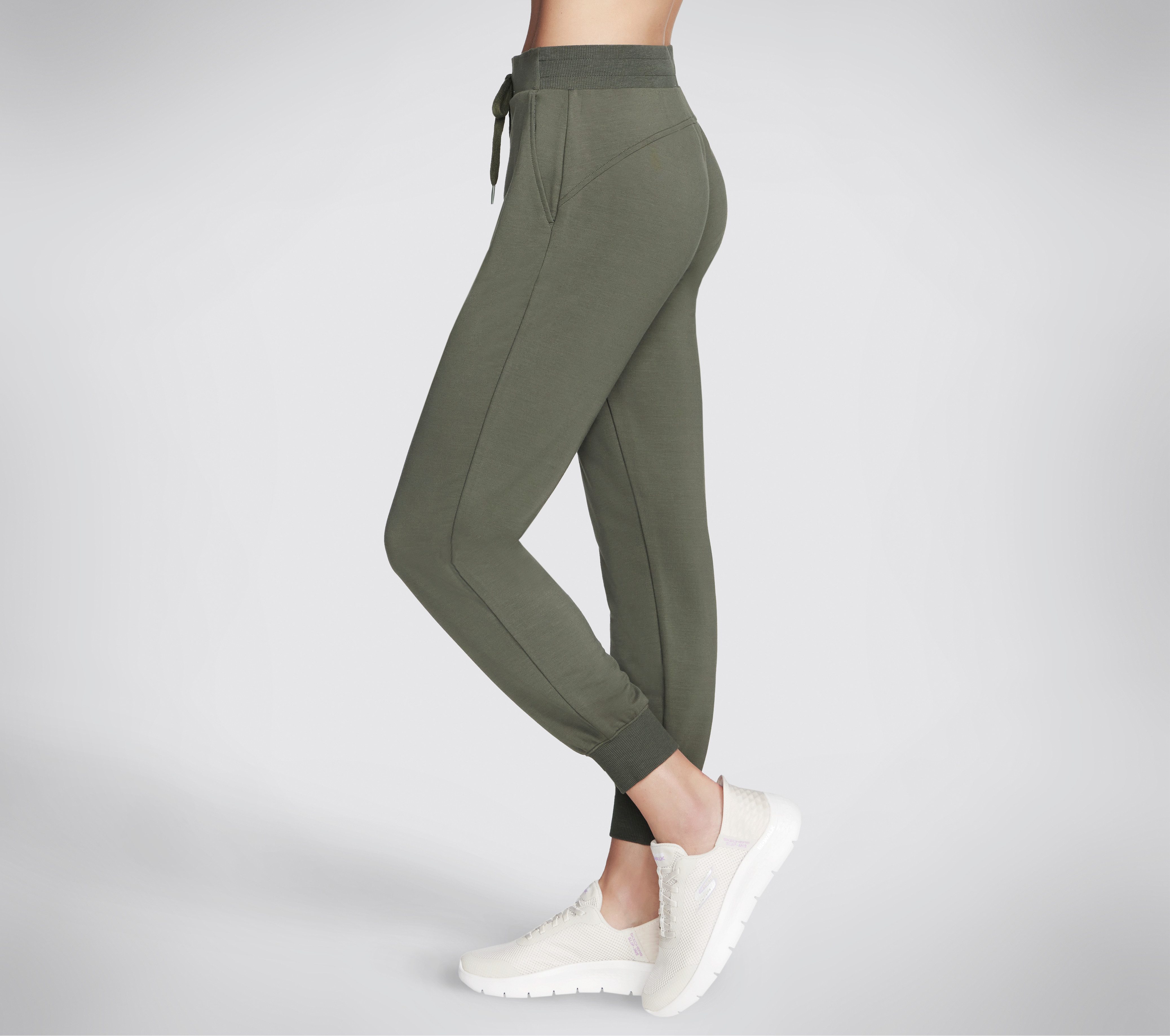 Skechers Jogginghose SKECHLUXE RENEW JOGGER Halber Rippenbund