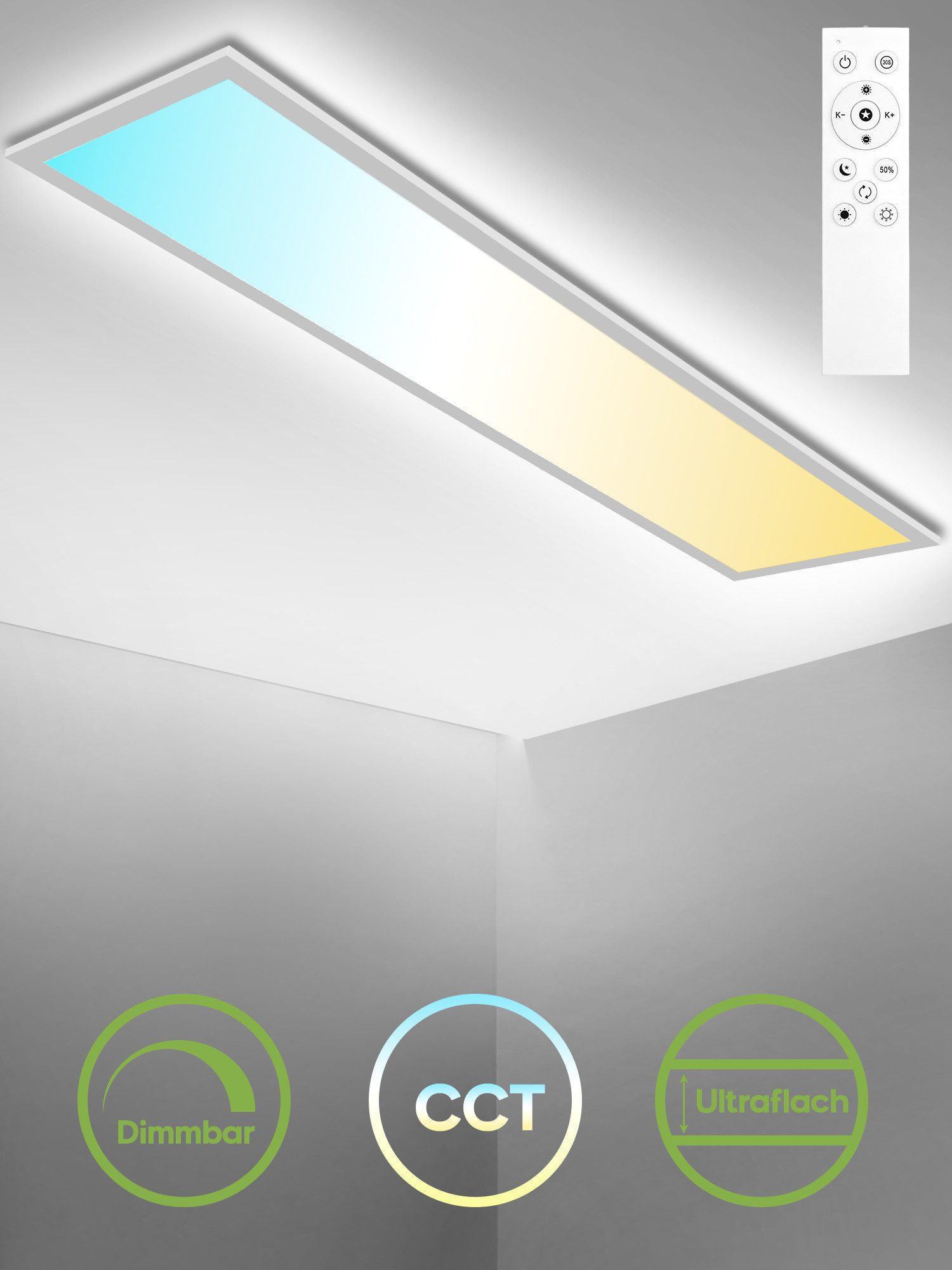 Oraymin LED Panel Deckenleuchte CCT LED günstig online kaufen