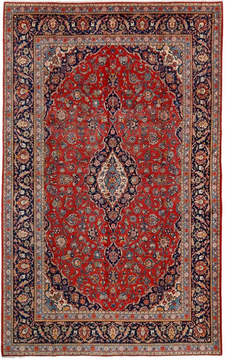 Orientteppich / 12 Nain Höhe: mm Trading, Orientteppich rechteckig, Keshan 235x374 Perserteppich, Handgeknüpfter