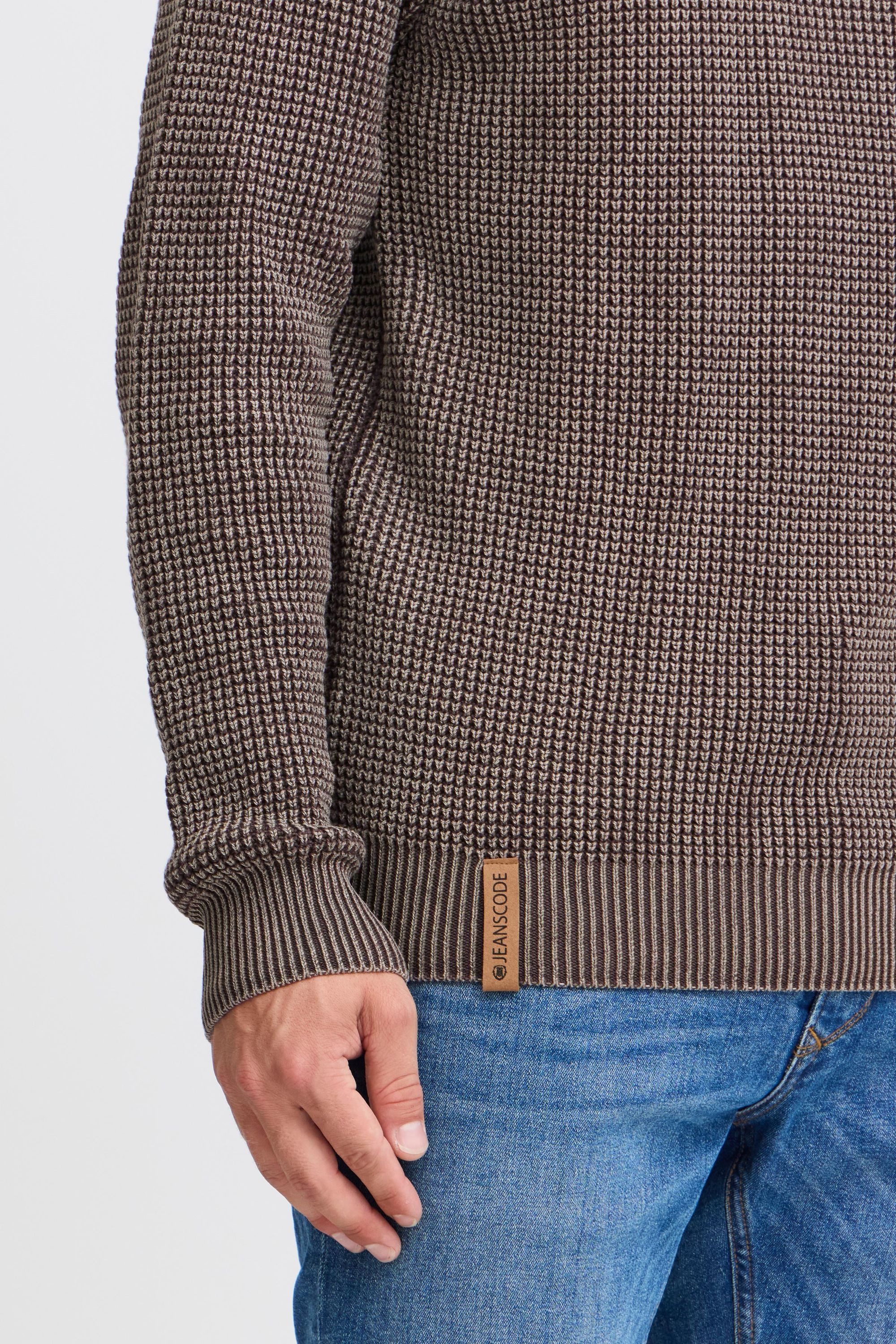 Indicode Strickpullover IDRockford Strickpulli in Waffelstrick-Optik