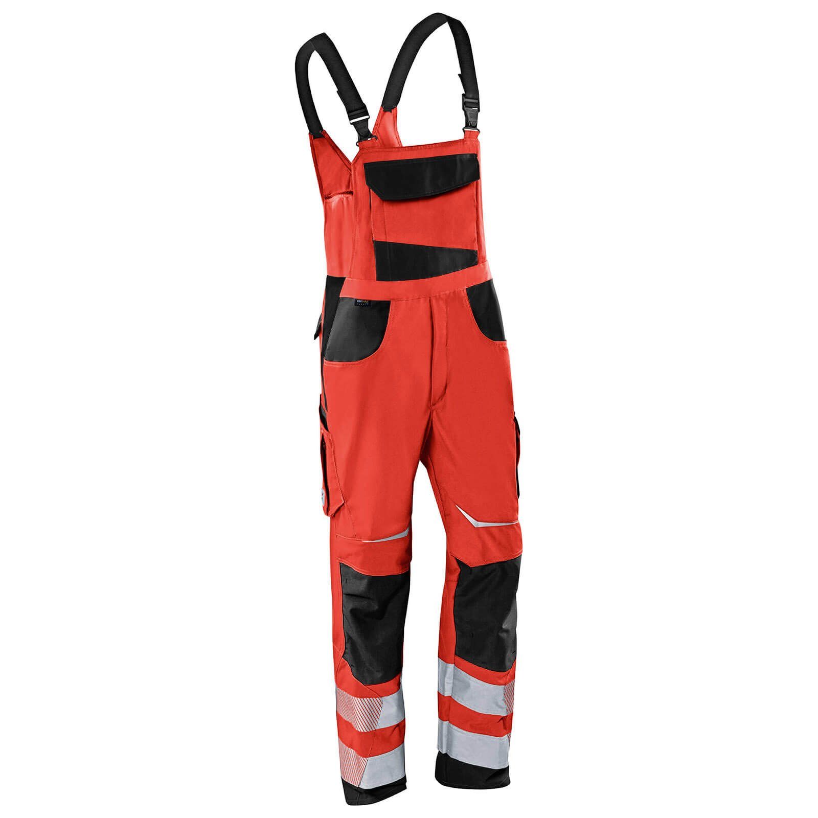 Arbeitshose Kübler Reflectiq Latzhose PSA 2 warnrot/schwarz