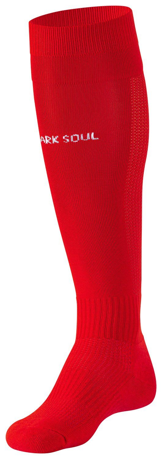 Stark Soul® Fußball Stutzenstrümpfe Fussballstutzen mit gepolsterter Sohle, Sportsocken, Fussballsocken (1 Paar) Rot