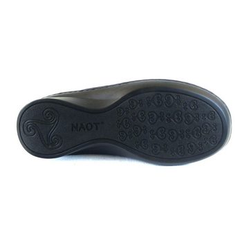 NAOT Naot Mezzo schwarz grau Damen Schuhe Halbschuhe Leder Fußbett 17240 Schnürschuh