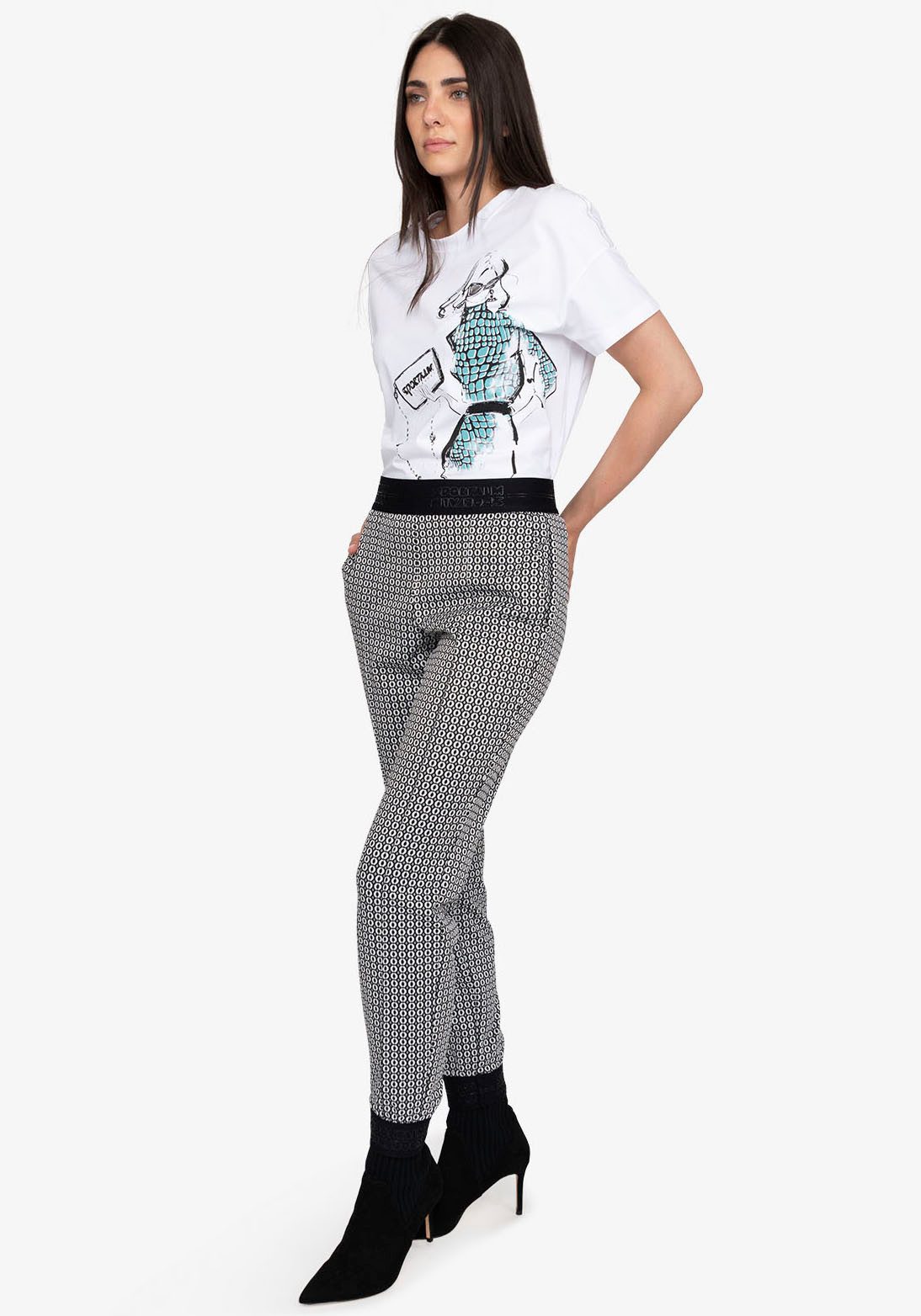 Sportalm Kitzbühel Röhrenhose mit Alloverprint