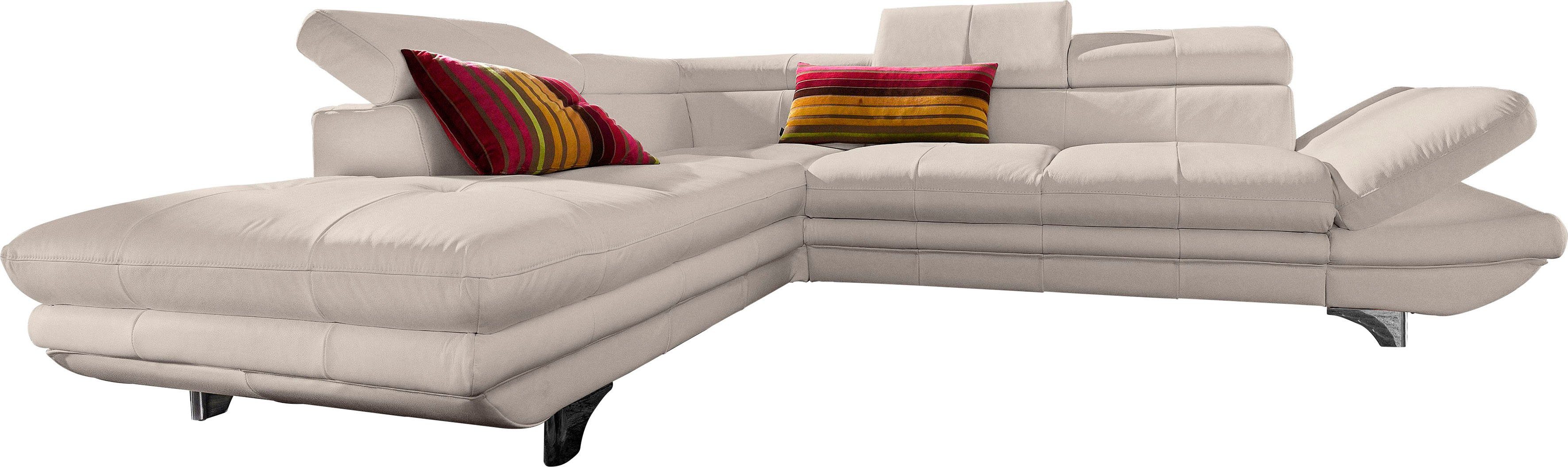 COTTA Ecksofa "Enterprise L-Form", mit Arm- & Kopfteilverstellung, wahlweis günstig online kaufen