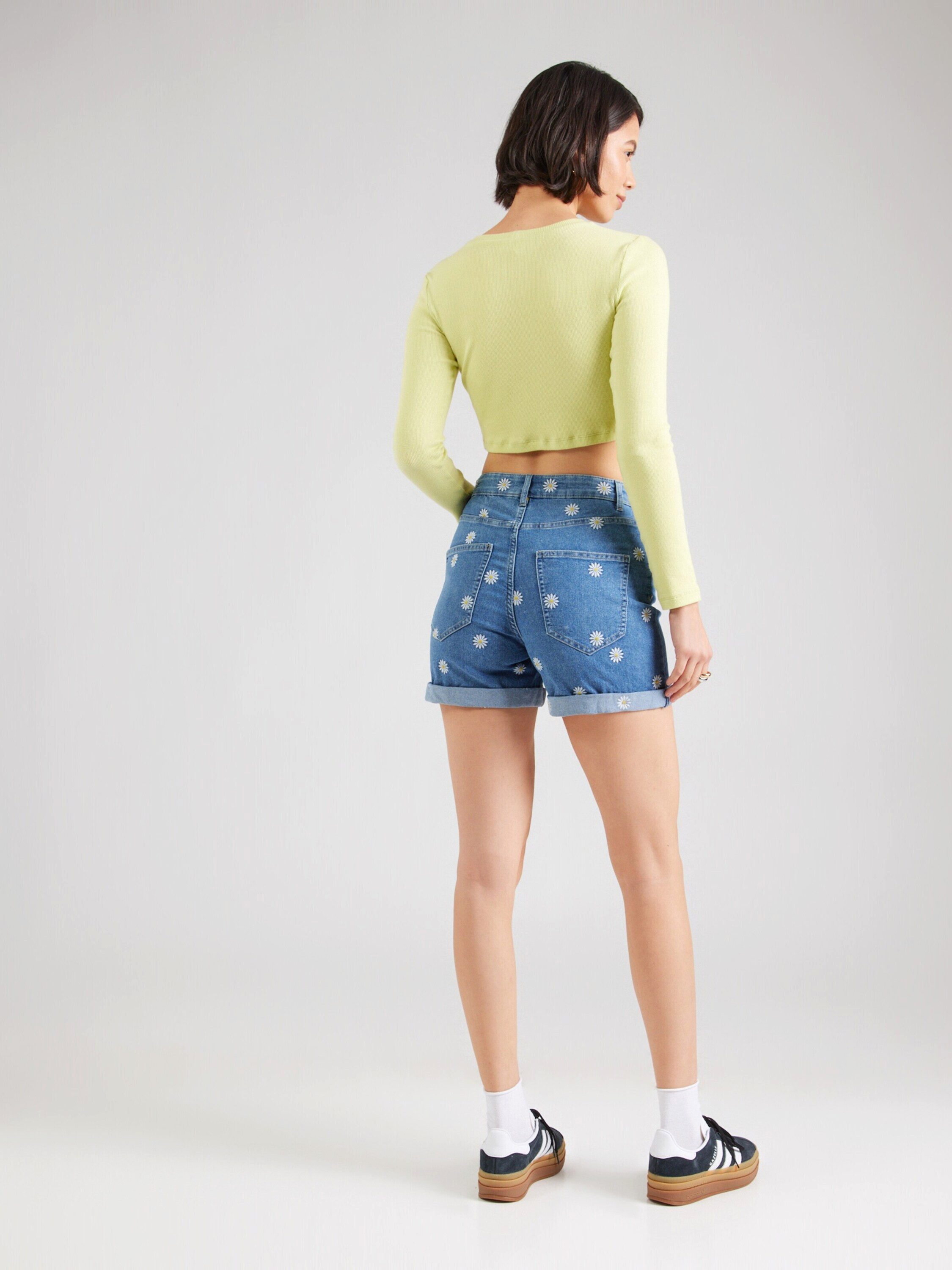 ONLY Jeansshorts ONLHUSH (1-tlg) Stickerei