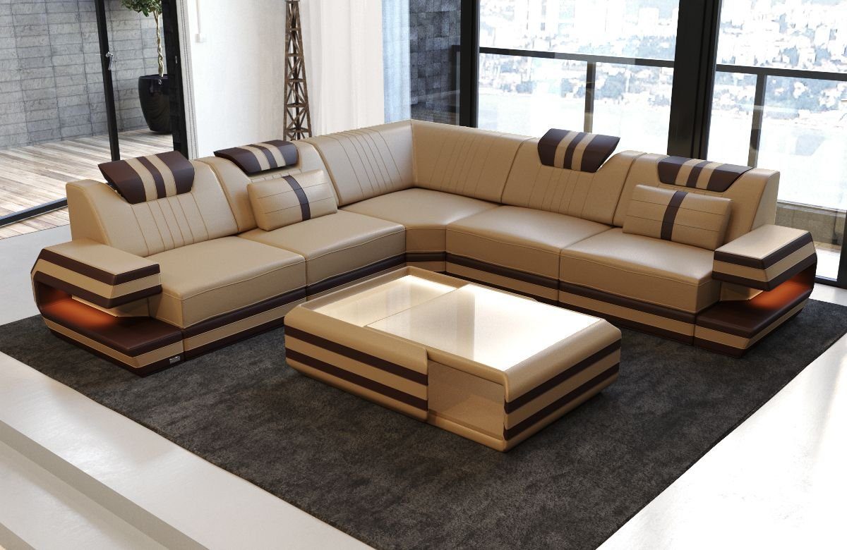 Sofa Dreams Ecksofa Ledercouch Sofa Leder günstig online kaufen