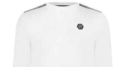 PHILIPP PLEIN Longsleeve Limited Edition Longsleeve Iconic Cult Tape Logo Shirt
