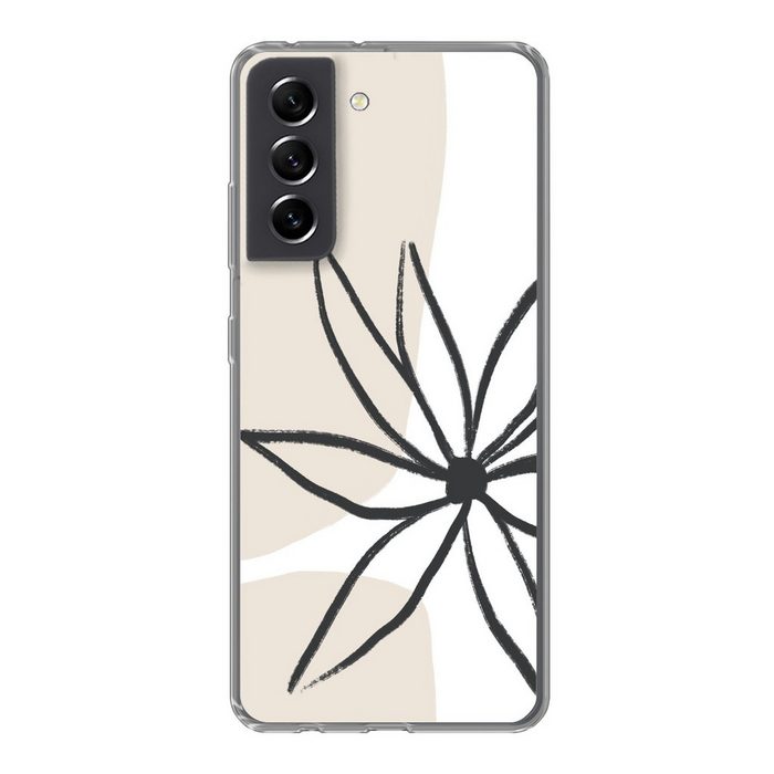 MuchoWow Handyhülle Blumen - Minimalismus - Pastell Phone Case Handyhülle Samsung Galaxy S21 FE Silikon Schutzhülle