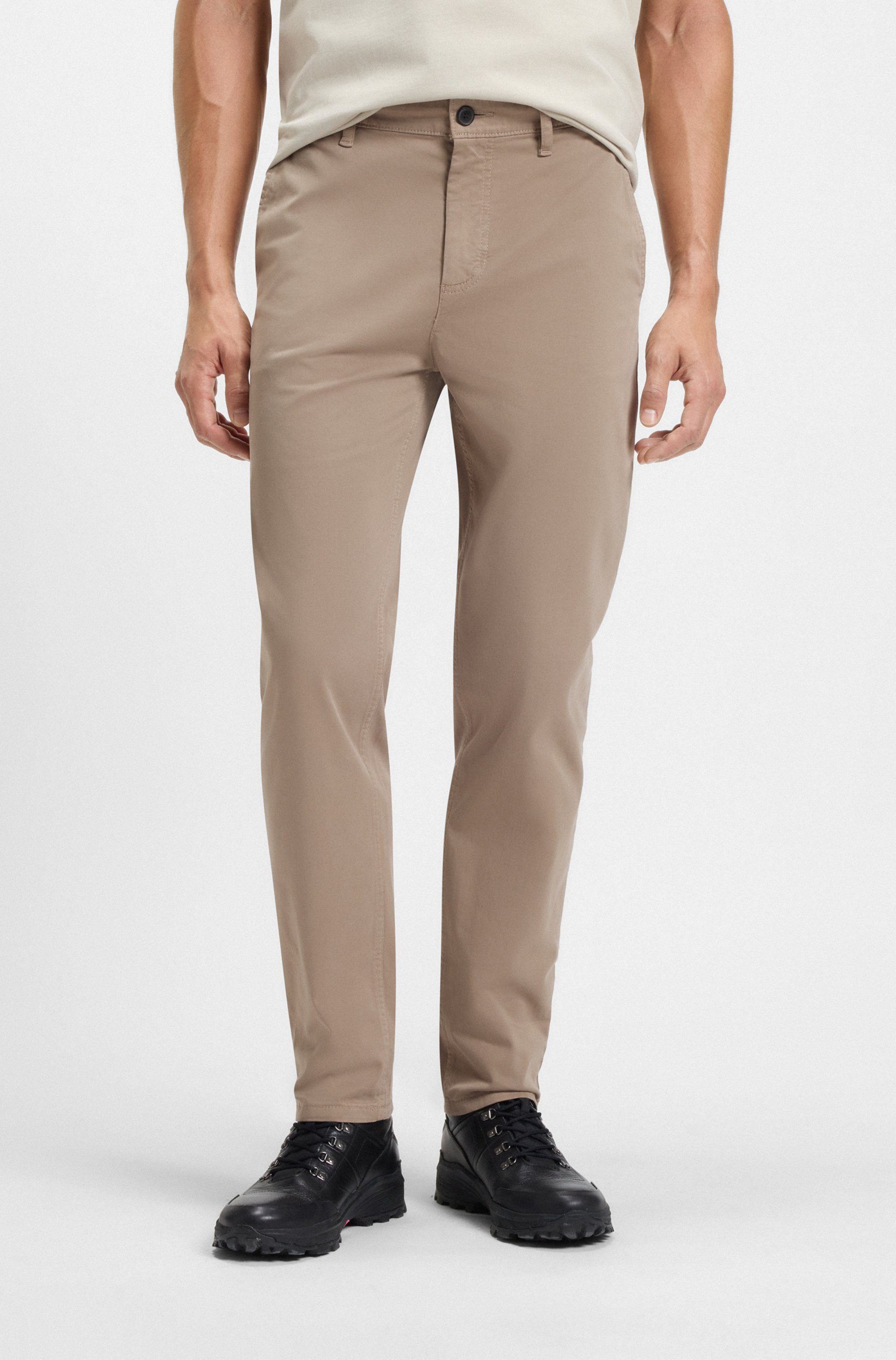 BOSS ORANGE Chinohose tapered mit BOSS günstig online kaufen