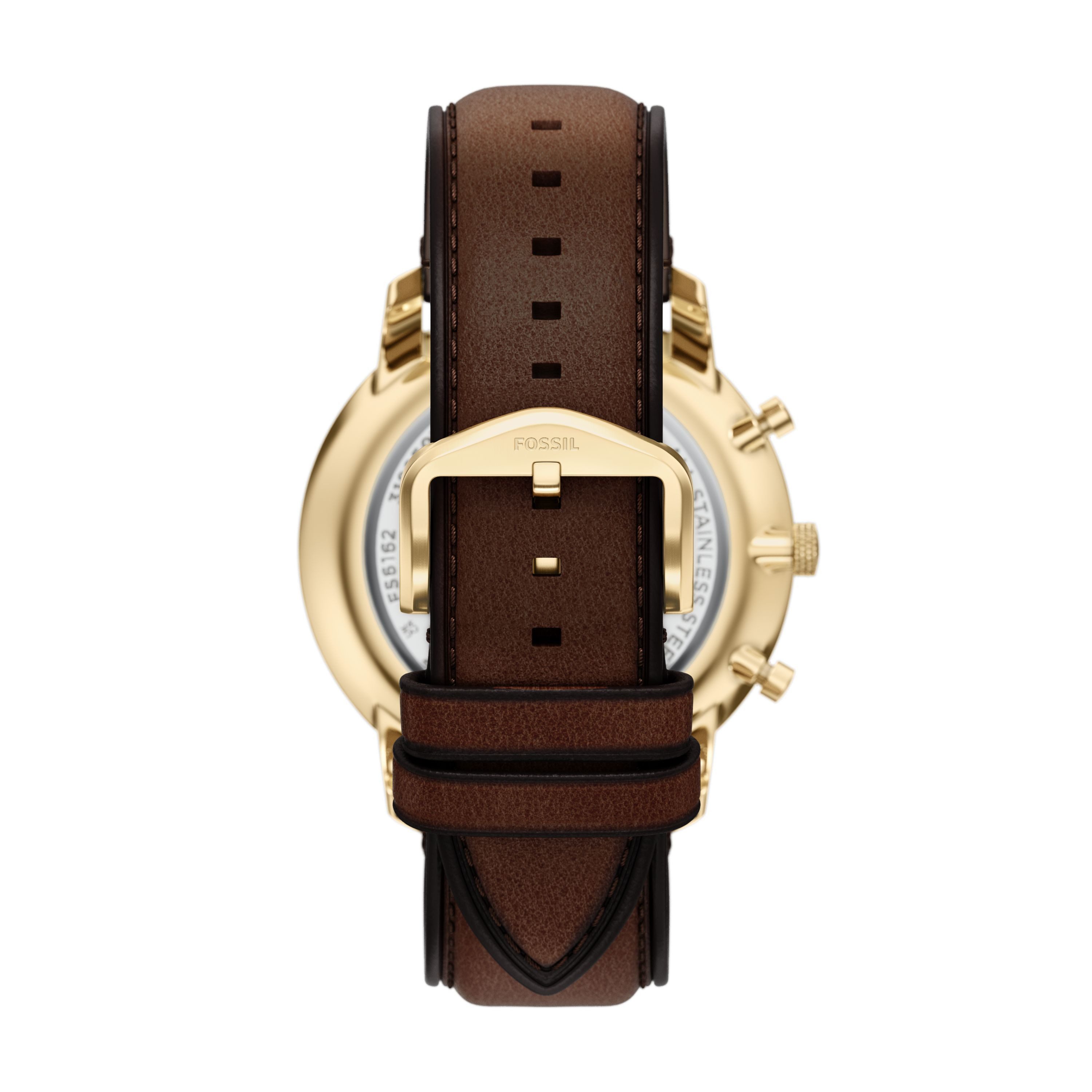 Fossil Chronograph Neutra FS6162, Quarzuhr, Armbanduhr, Herrenuhr, Lederarmband, analog, Tag