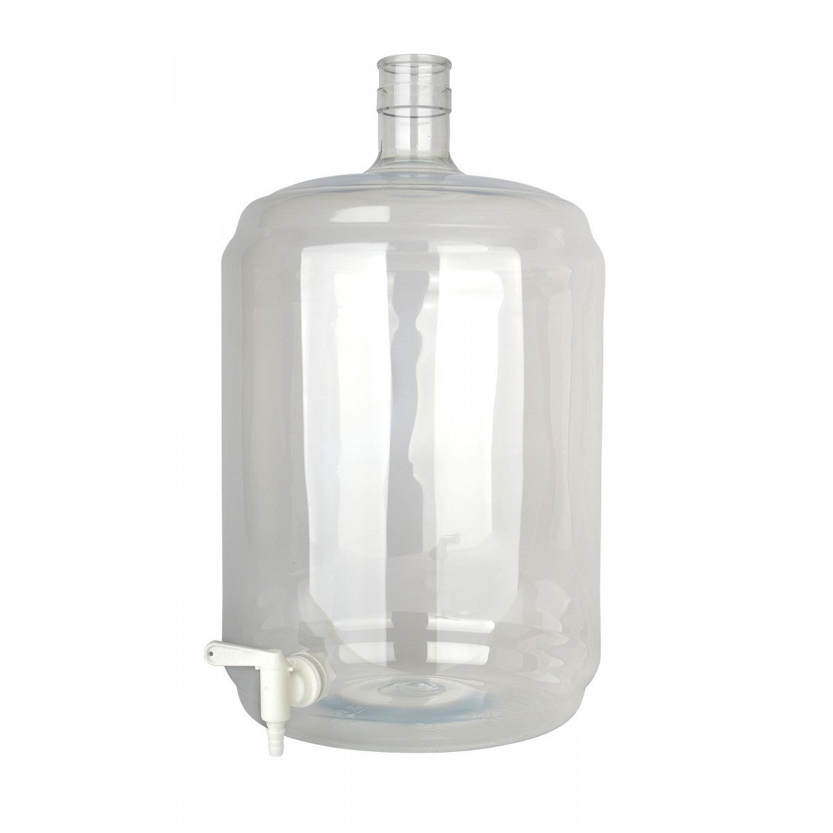 ich-zapfe Glas Gärflasche, Glasflasche PET 23 Liter mit Hahn 5/16-7/16