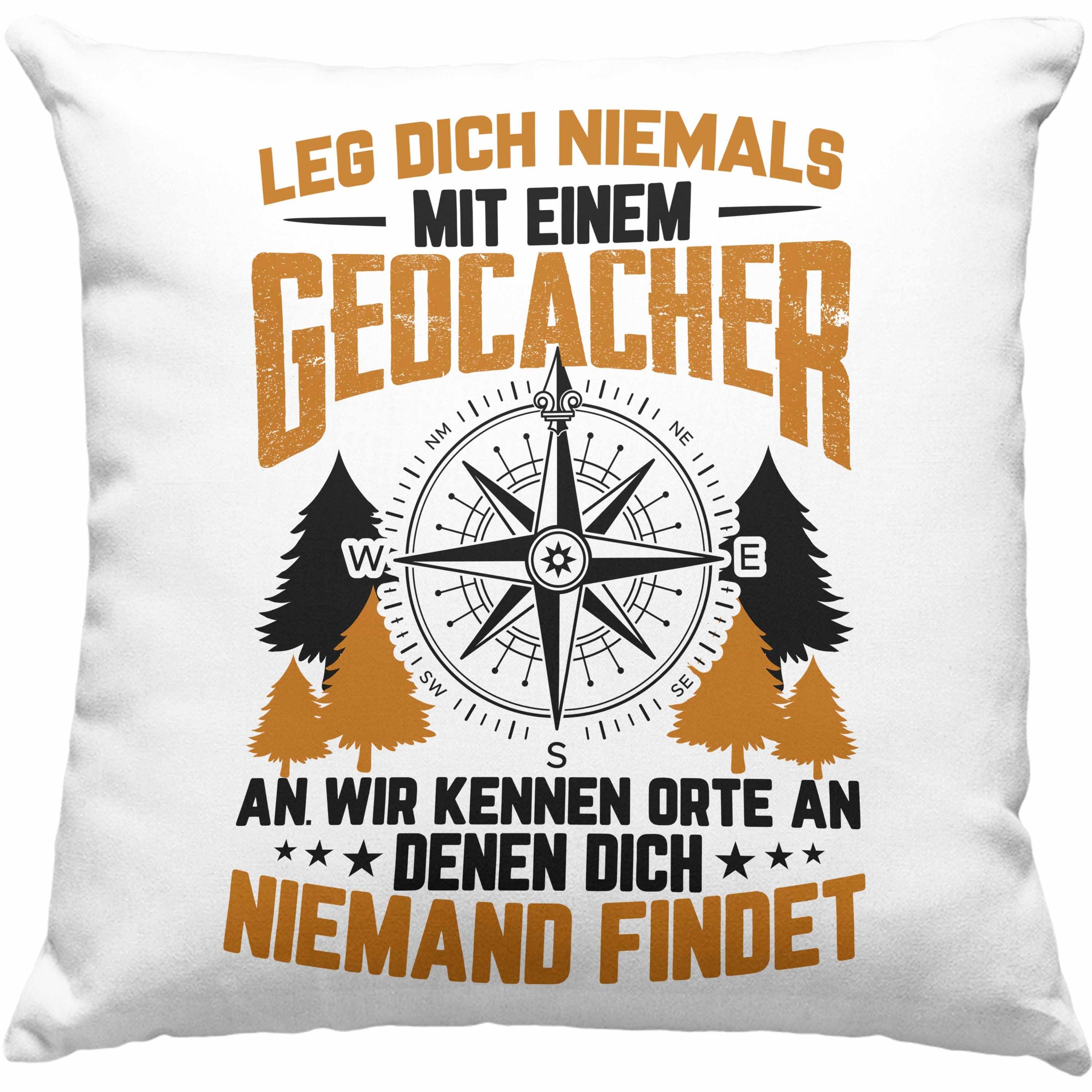 Trendation Dekokissen Trendation Geocaching Kissen Geschenk Nur Noch
