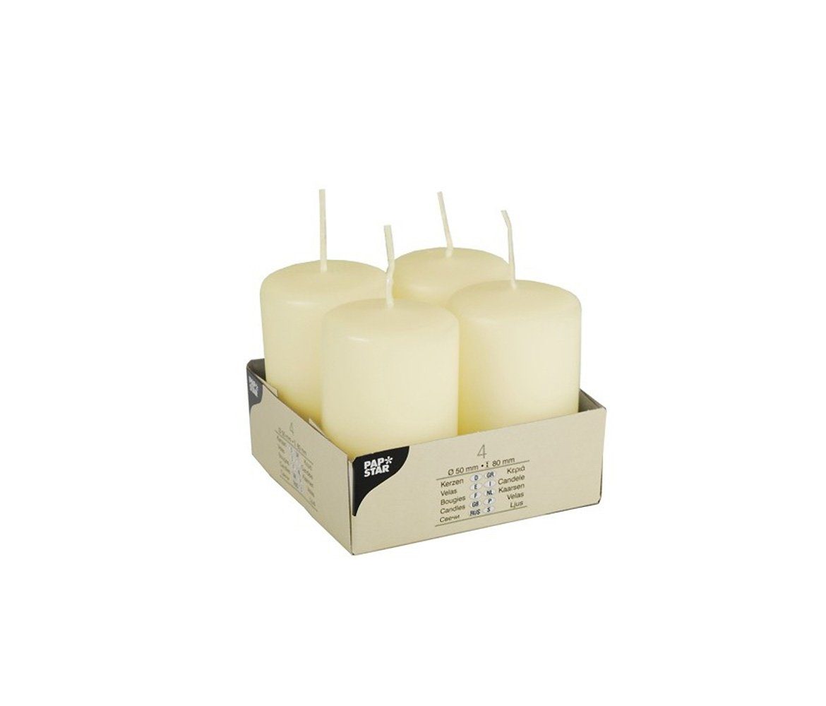 PAPSTAR Stumpenkerze, Stumpenkerzen Ø50mm / 80mm günstig online kaufen