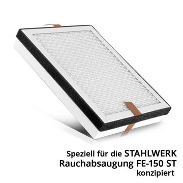 STAHLWERK Abluftfilter Mittlerer HEPA Filter für Rauchabsaugung FE-150 ST, Ersatzfilter, Luftfilter, Partikelfilter für Absauganlage