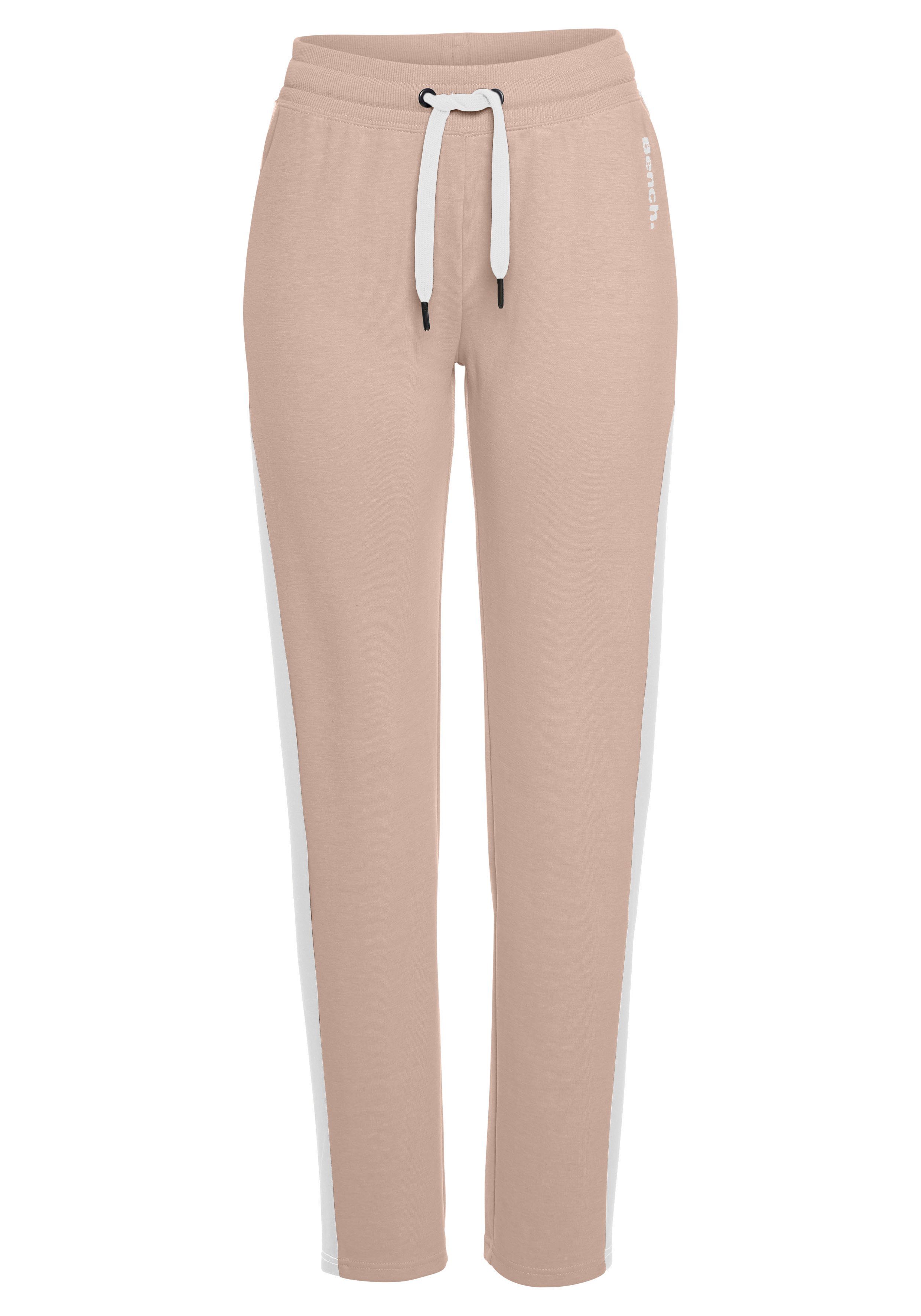 Bench. Loungewear Loungehose mit Seitenstreifen und geradem Bein, Loungewear