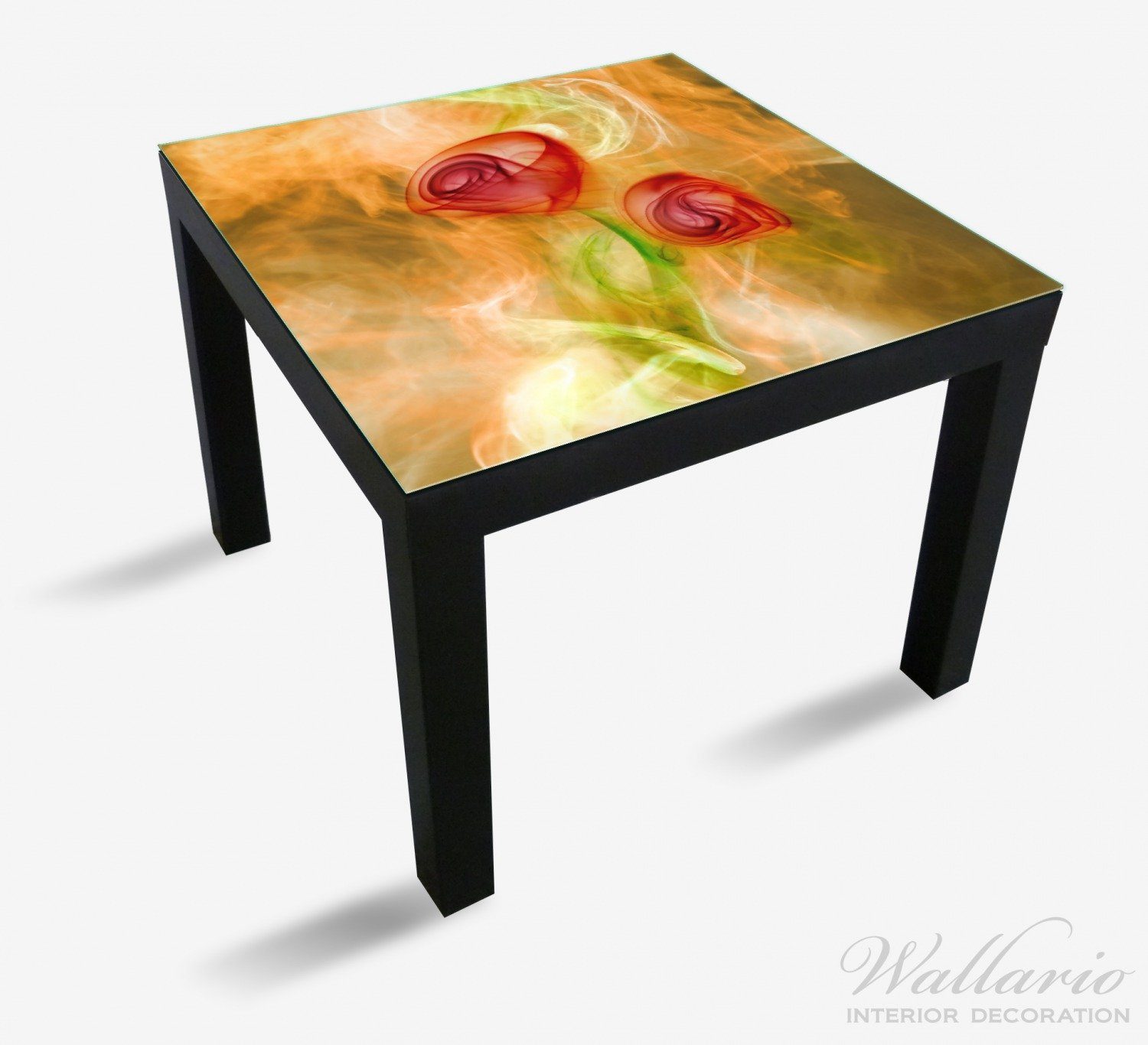geeignet St), Tisch Abstrakte Wallario für Ikea Rosen (1 Lack Tischplatte