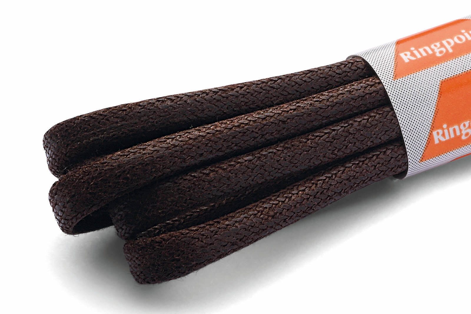 Ringelspitz Schnürsenkel Oval, gewachst, – Perfekte Wahl für elegante Schuhe - Ø 4 mm