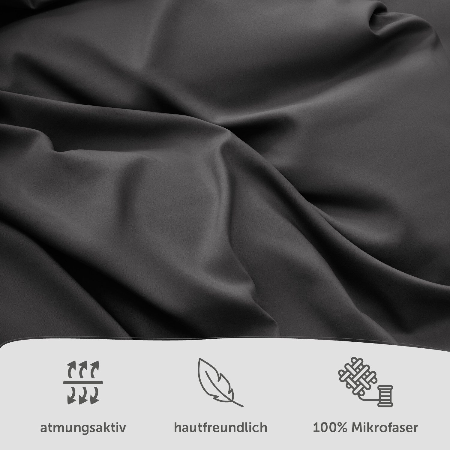 Blumtal Bettwäsche Oeko-TEX zertifizierte Mikrofaser Bettwäsche pflegeleicht & faltenfrei, Mikrofaser, Bettbezüge aus Atmungsaktivem Mikrofaser