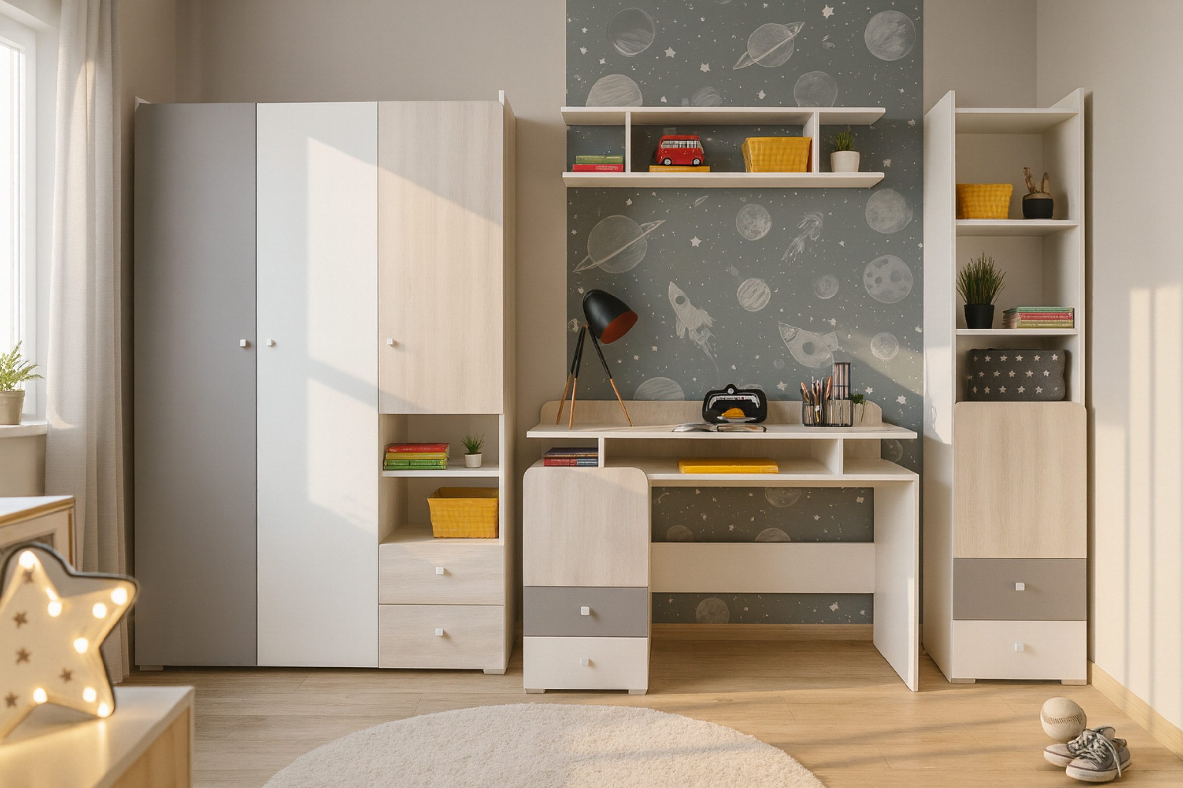 Deine Möbel 24 TV-Board CLARA 08 TV-Lowboard 120cm breit CLARA-Kollektion (Set, 1 St., Nachtkonsole), Viel Stauraum für Multimedia-Zubehör und Alltagsgegenstände