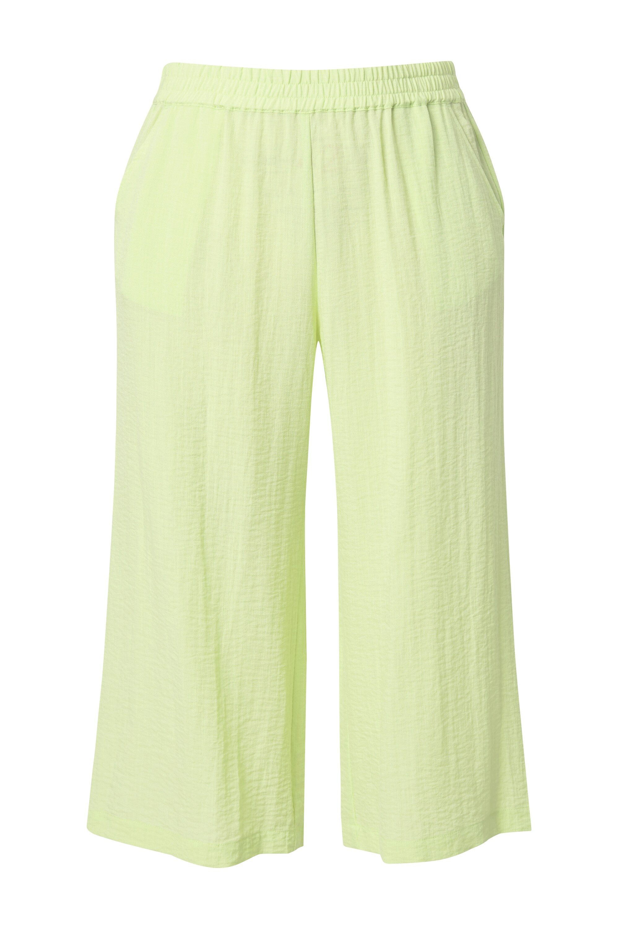 Ulla Popken Culotte Culotte wadenlang weites Bein Elastikbund