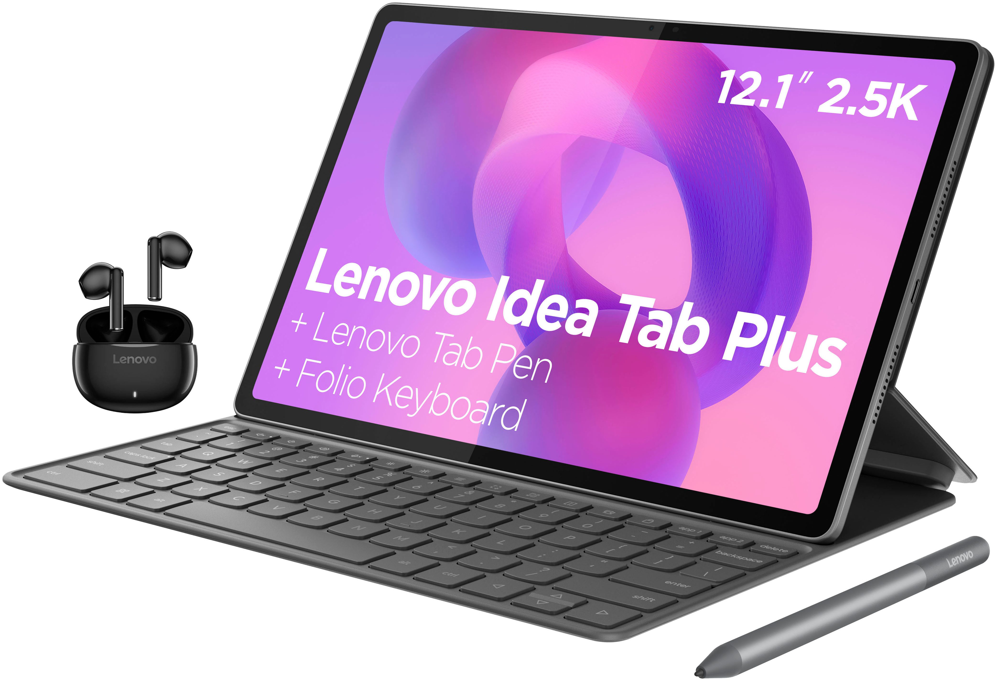 Lenovo Idea Tab Plus (12,1 Zoll) Productivity Bundle Tablet (12,1", 256 GB, Android, Komplettpaket für produktives Arbeiten)