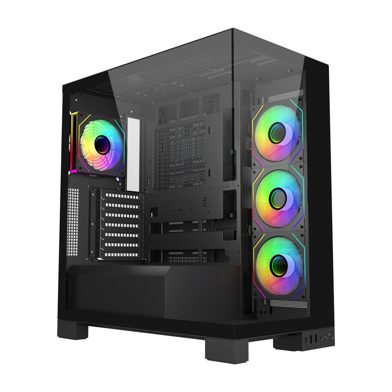 FSP PC-Gehäuse Midi FSP M540-BA ARGB TG Black