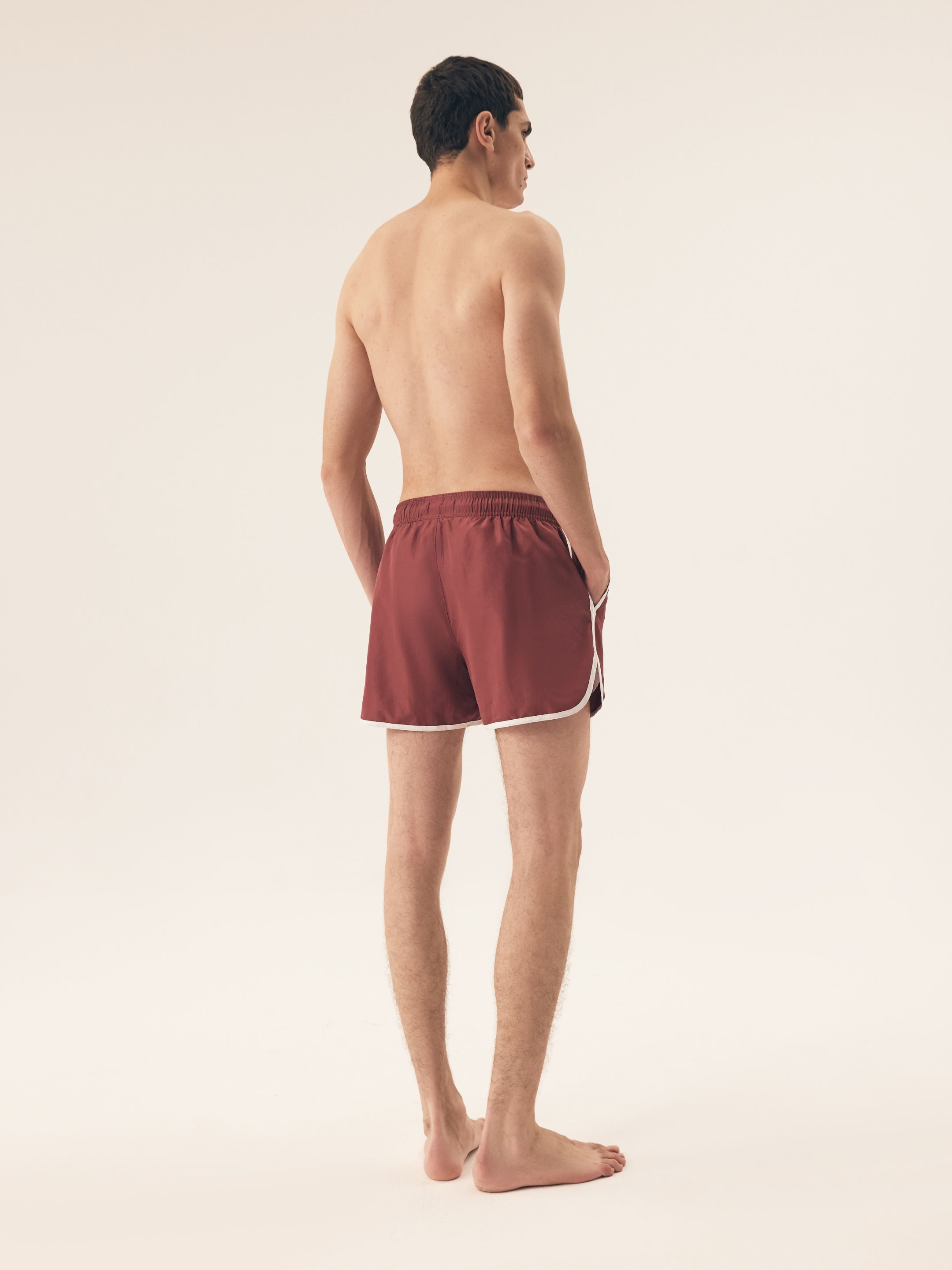 Henderson Badeshorts Badeboxer Bequeme leichtem Polyester im Retro Look Raven (1-St)